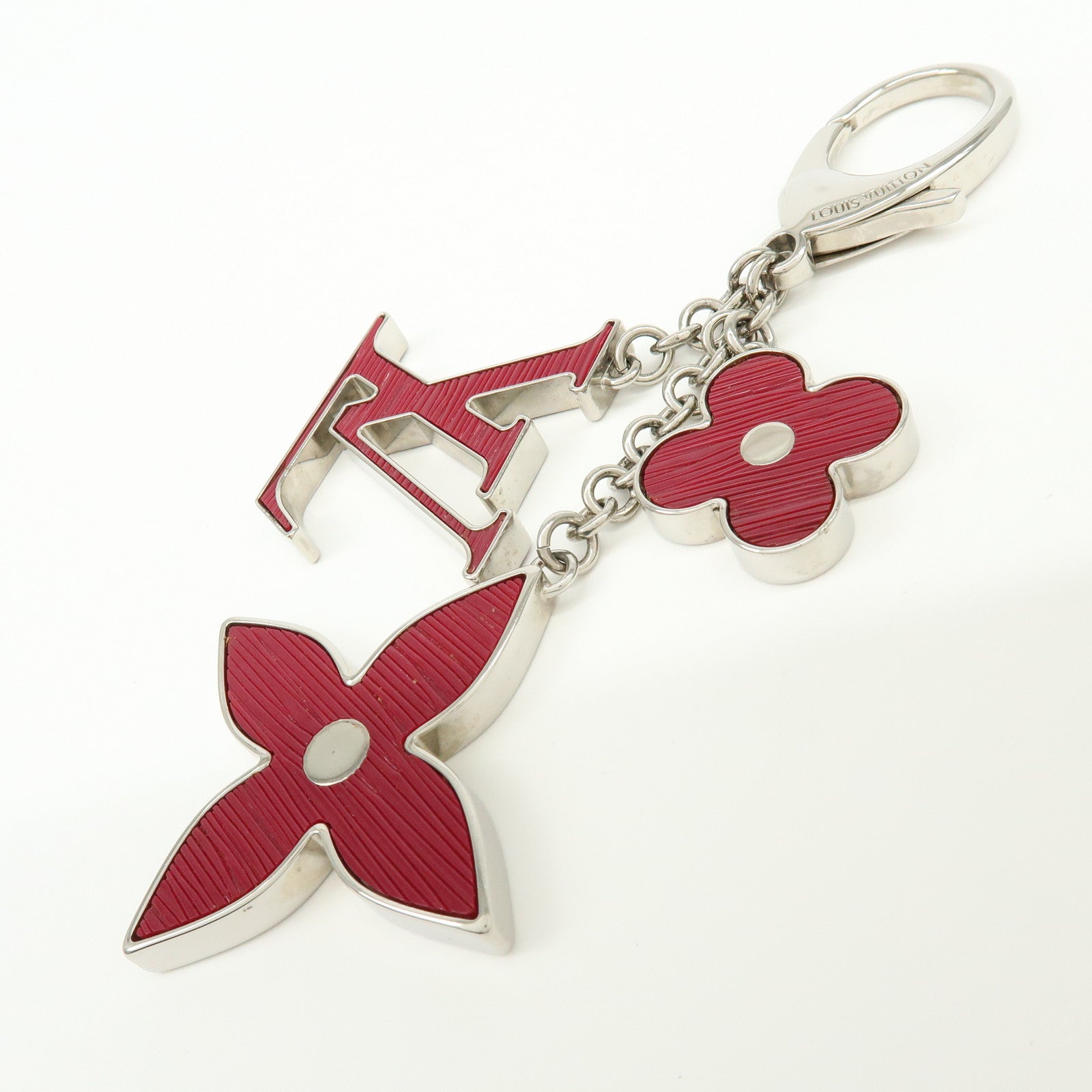 Louis Vuitton Bijou Sac Fleur de Epi Bag Charm Bordeaux M66502
