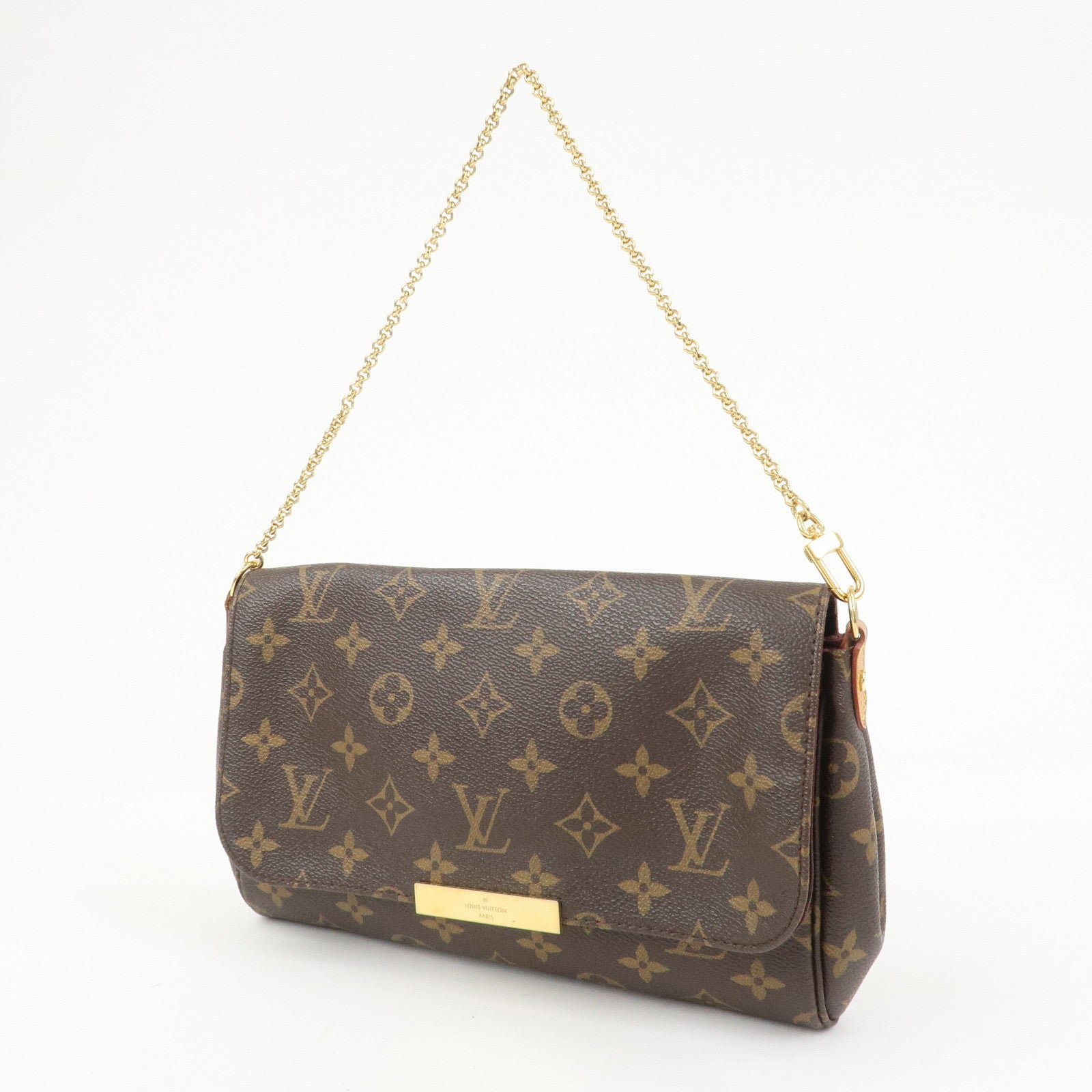 Louis Vuitton Monogram Favorite MM Shoulder Bag Brown M40718