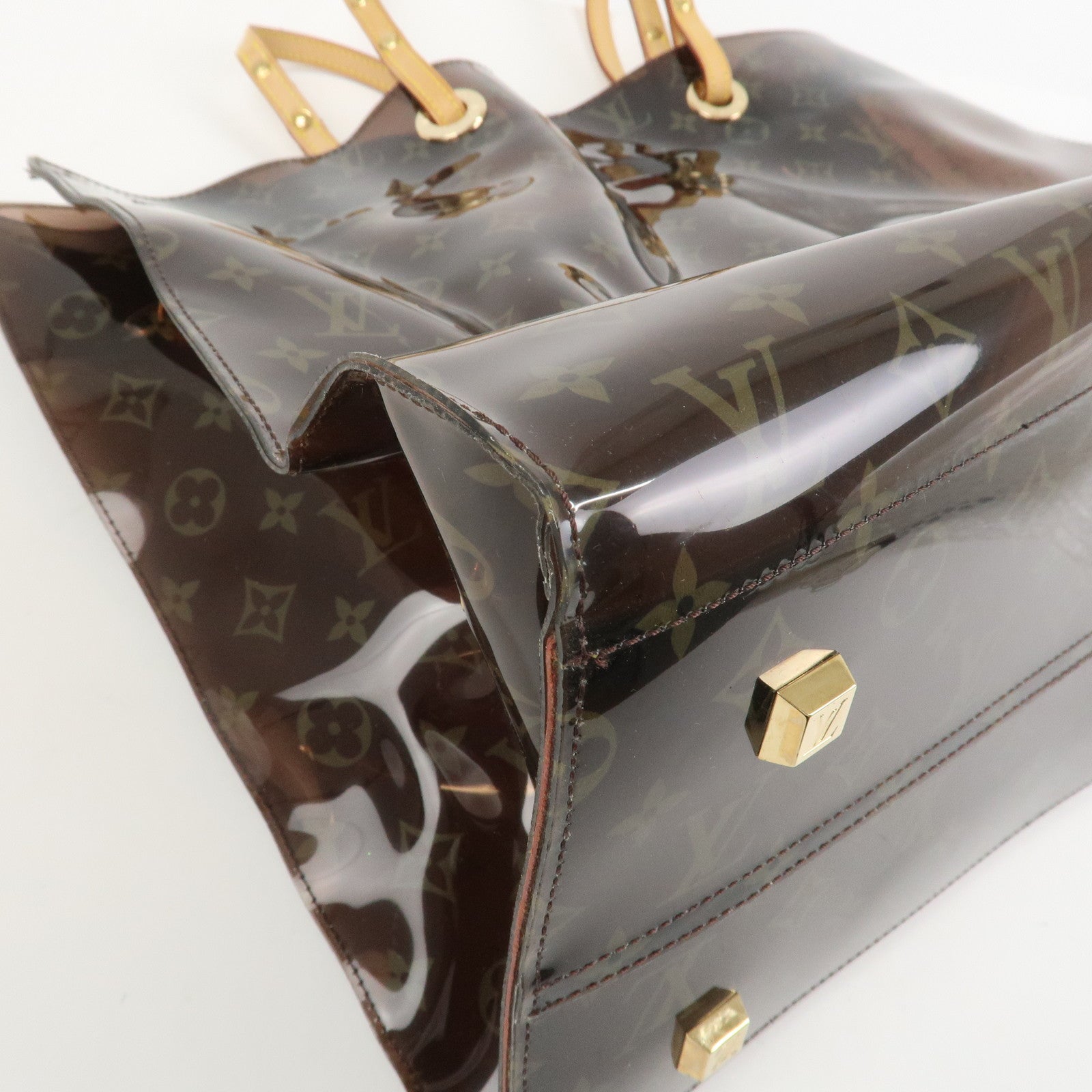 Louis Vuitton Monogram Cabas Cruise Vinyl Tote Bag Brown M50500