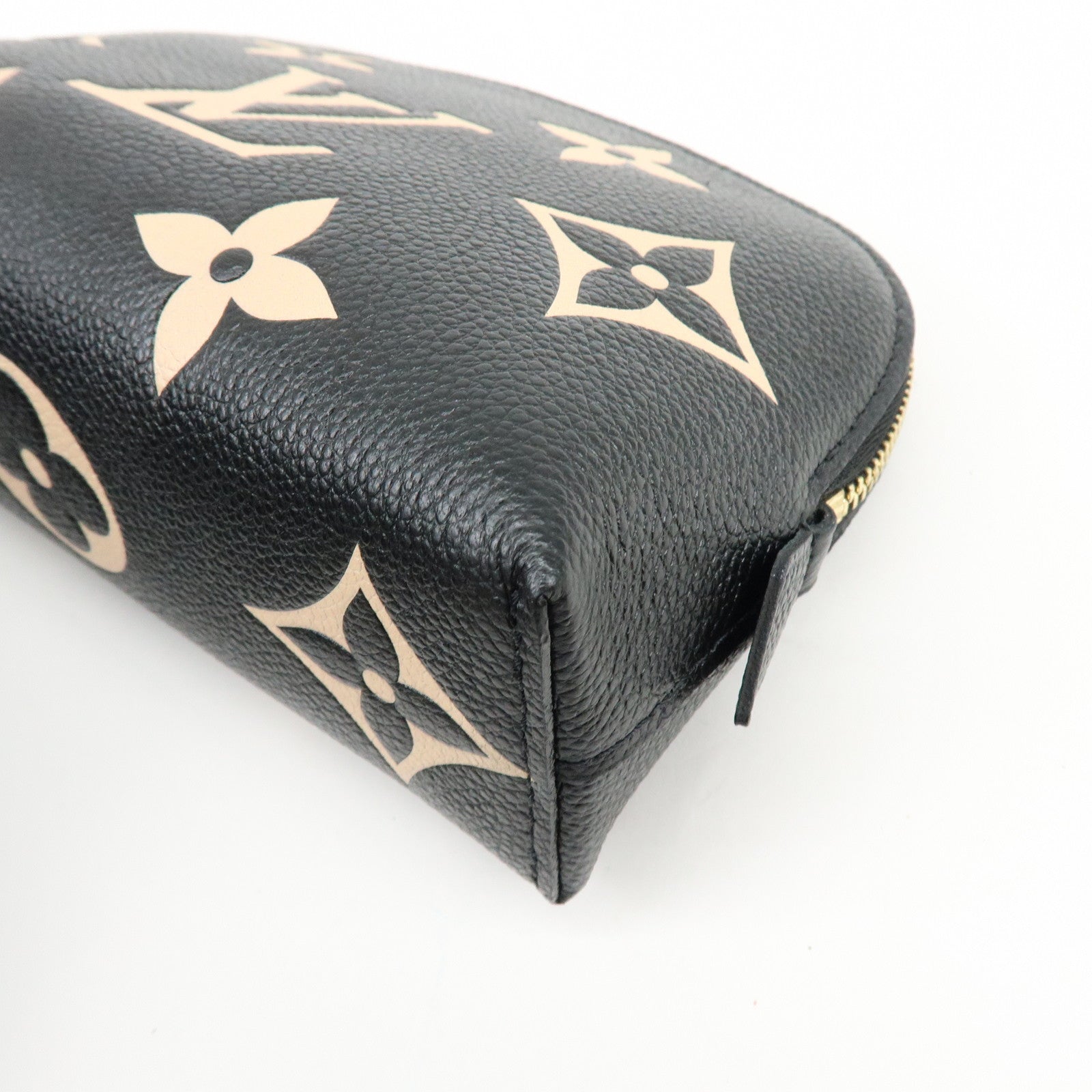 Louis Vuitton Bicolor Monogram Empreinte Cosmetic Pouch Noir M59086