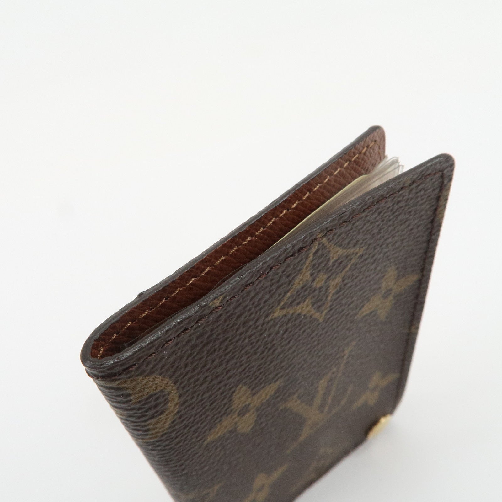 Louis Vuitton Monogram Porte Cartes Credit Pression Brown M60937