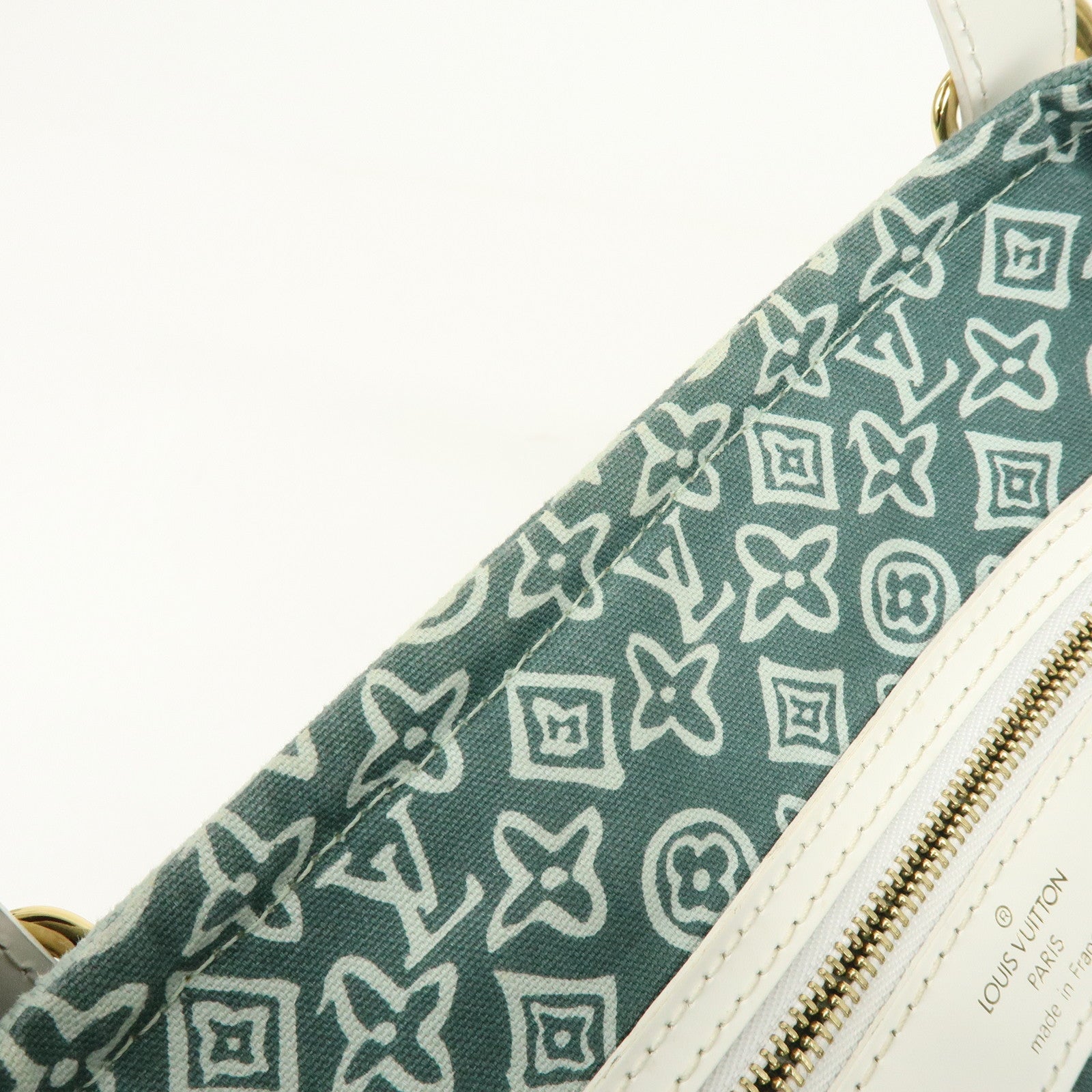 Louis Vuitton Cruise Line Tahitienne PM Canvas Tote Bag Mint M95678