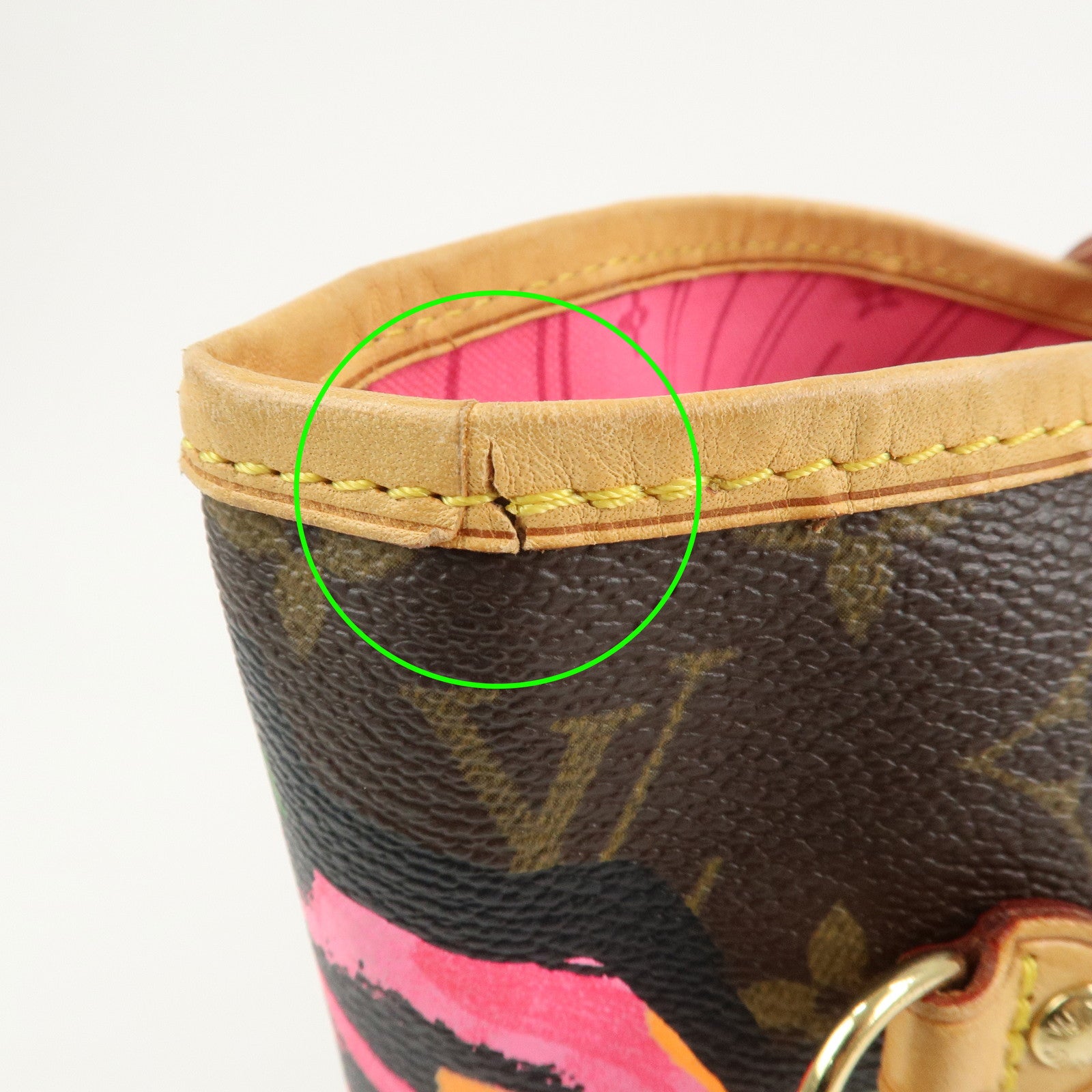 Louis Vuitton Monogram Rose Neverfull MM Tote Shoulder Bag M48613