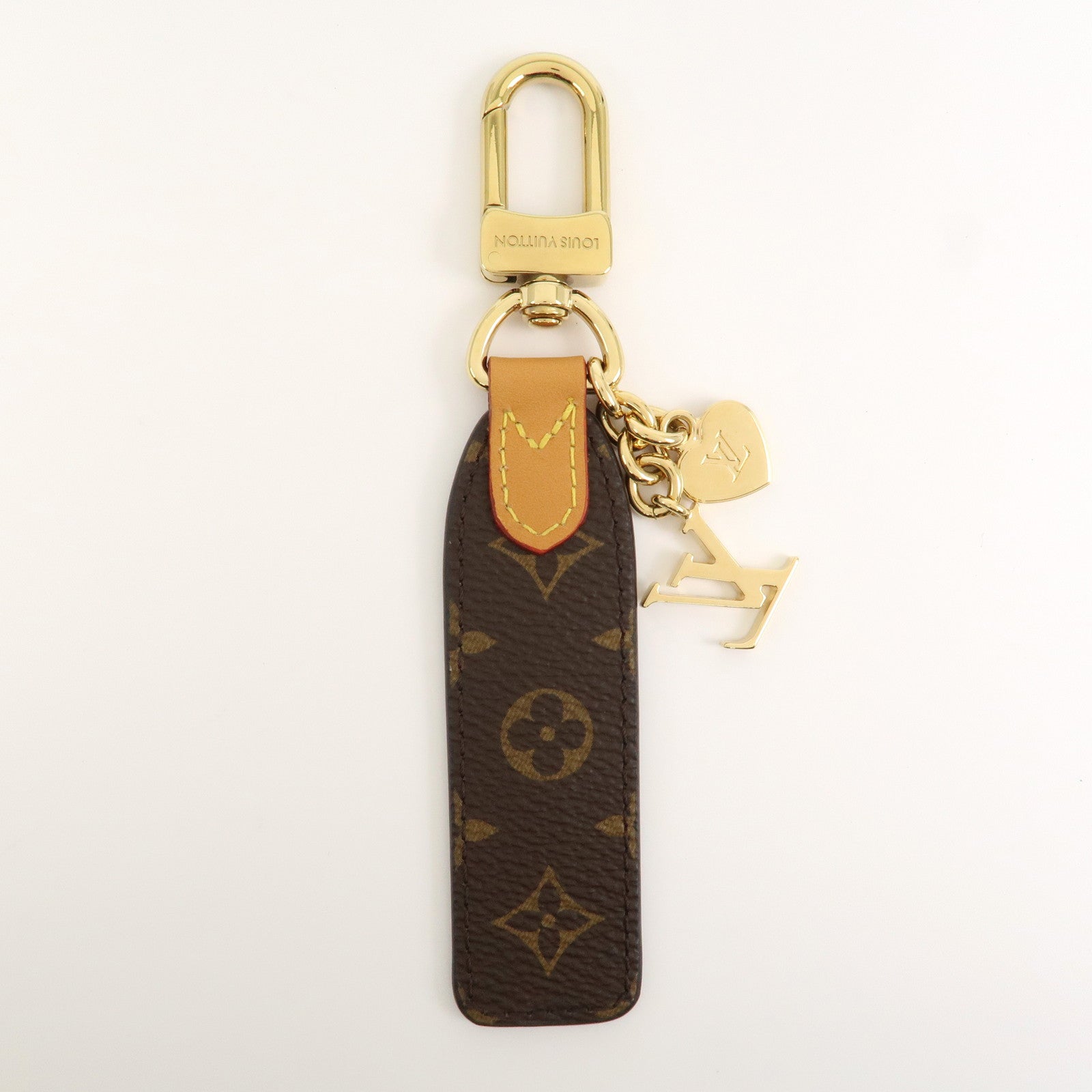 Louis Vuitton Monogram LV Cherished Key Chain Bag Charm M01184