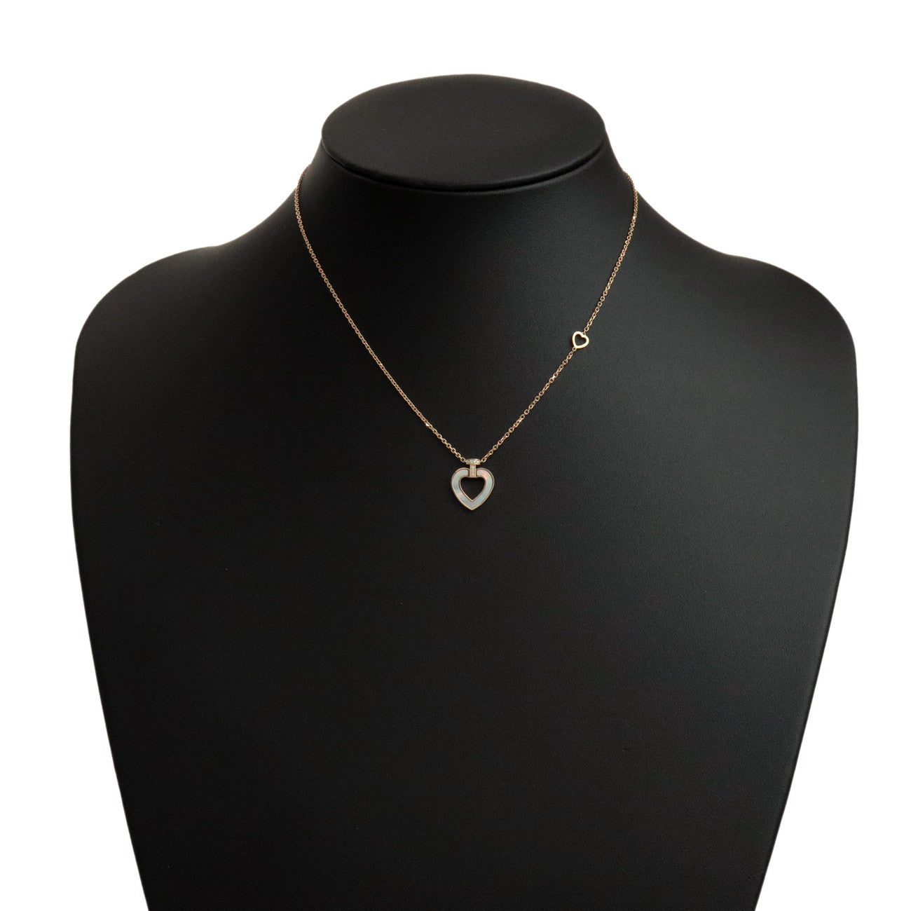 FRED Pretty Woman Diamond Shell Onyx Necklace K18 Rose Gold 7B0275