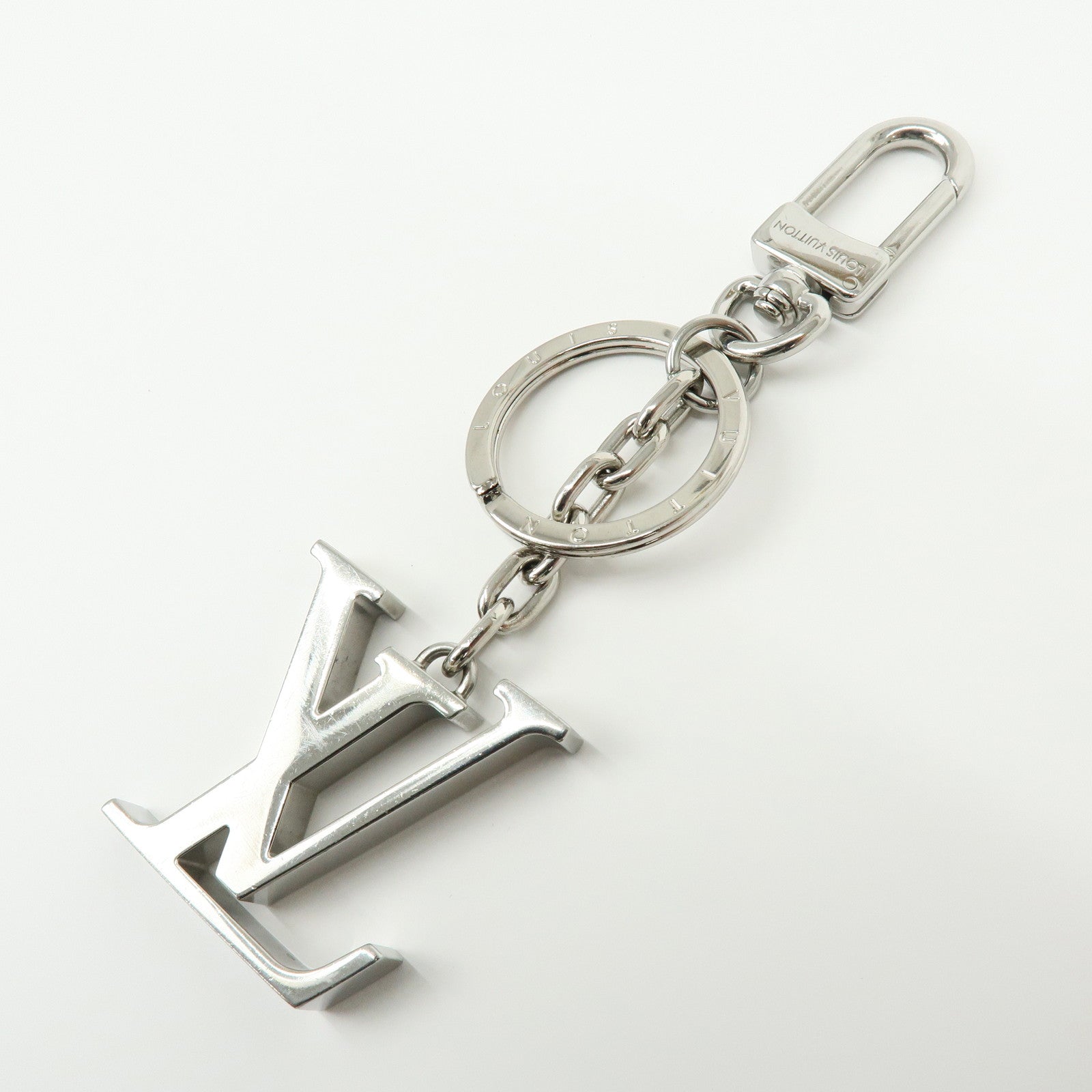 Louis Vuitton Monogram Porte Cles LV Initials Key Ring Charm M01192