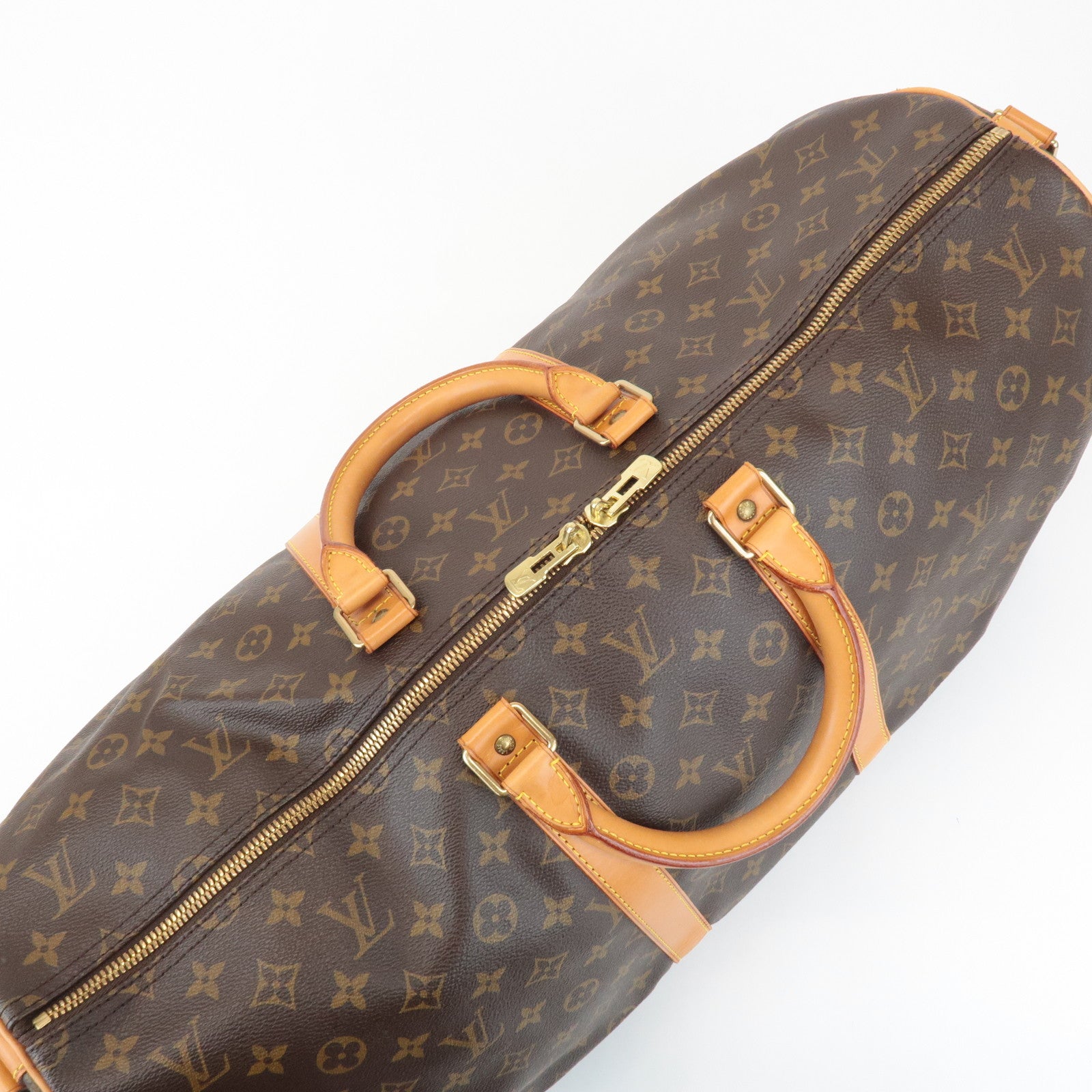 Louis Vuitton Monogram Keep All Bandouliere 55 Boston Bag M41414