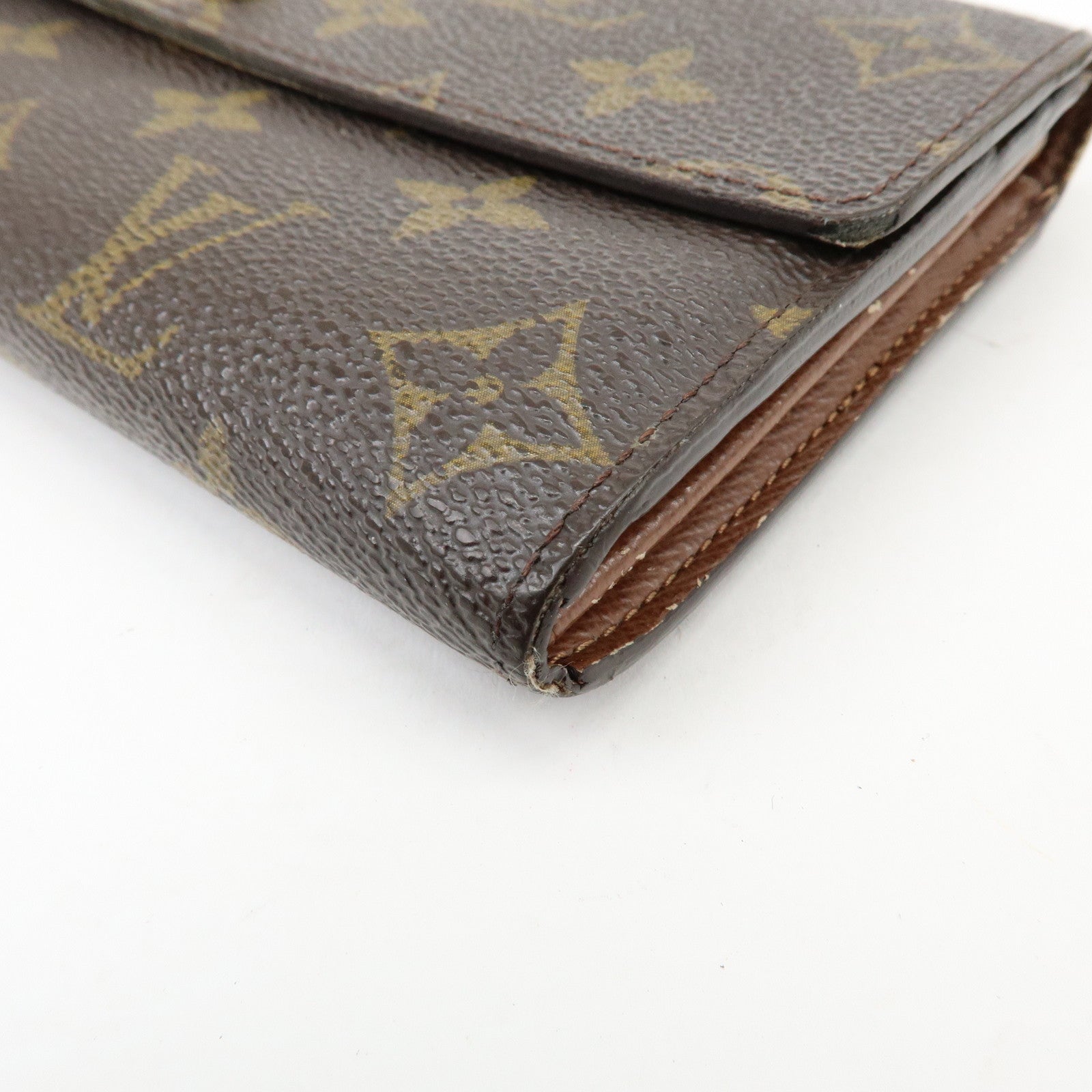 Louis Vuitton Monogram Portefeuille Sarah Long Wallet Brown M61734