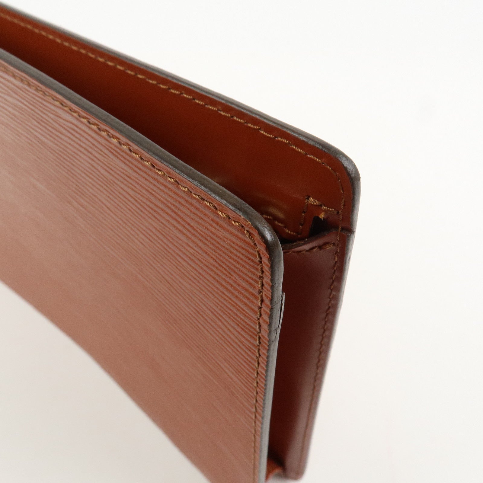 Louis Vuitton Epi Pochette Homme Clutch Bag Kenya Brown M52523