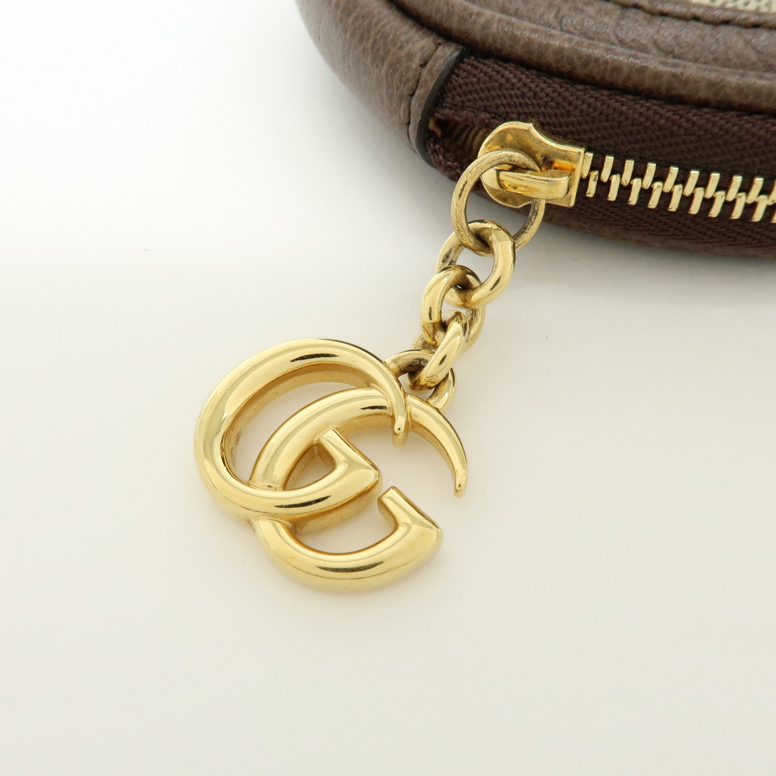 GUCCI Ophidia Sherry GG Supreme Leather Key Case Coin Case 574840