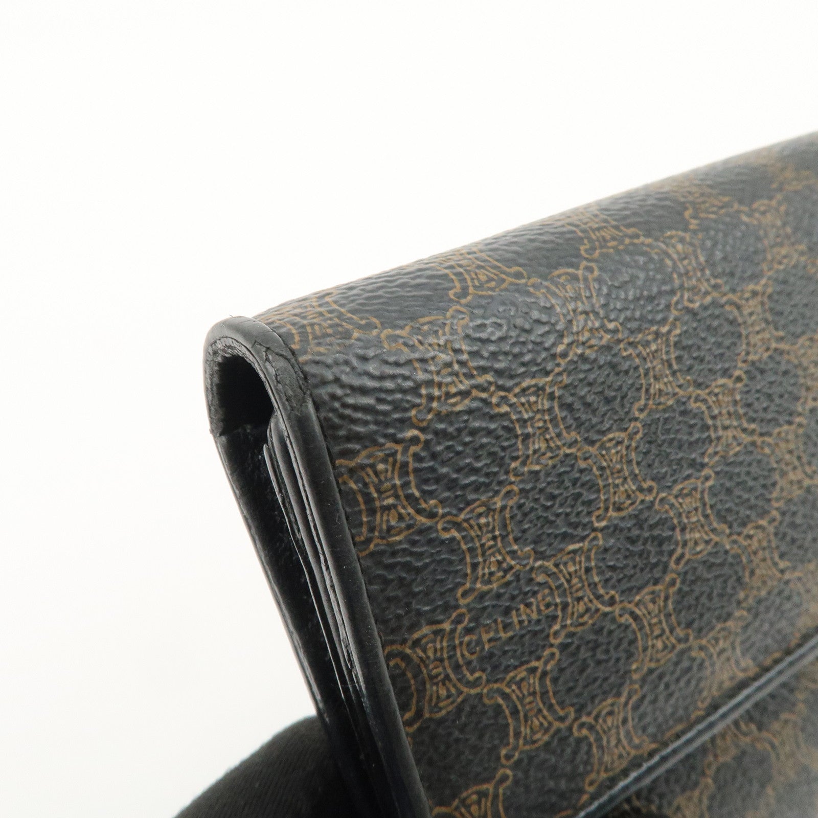 Celine Macadam Set of 2 PVC Long Wallet Brown Black