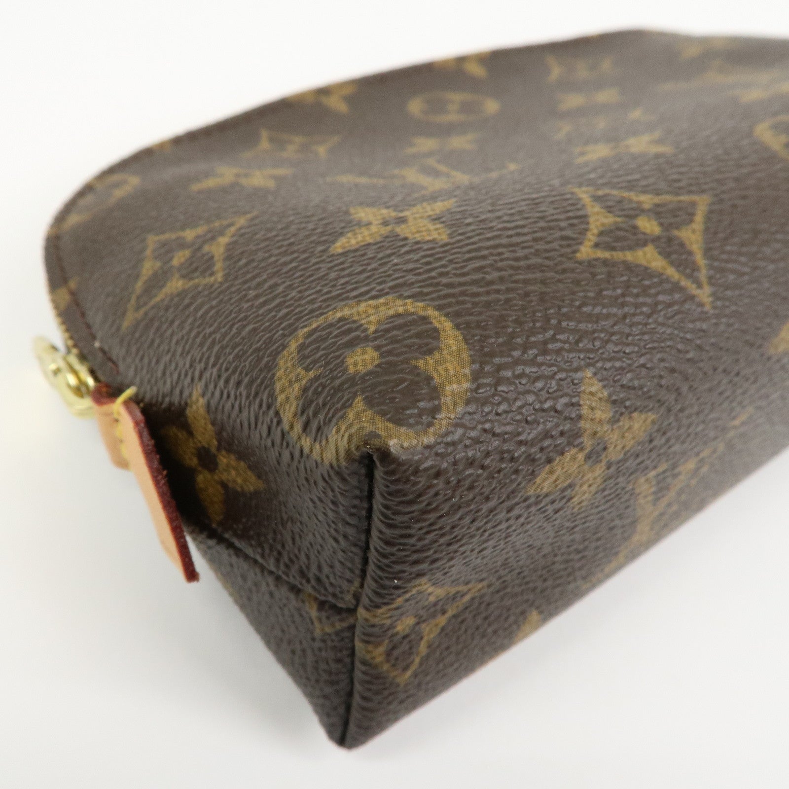 Louis Vuitton Monogram Pochette Cosmetic Pouch Brown M47515