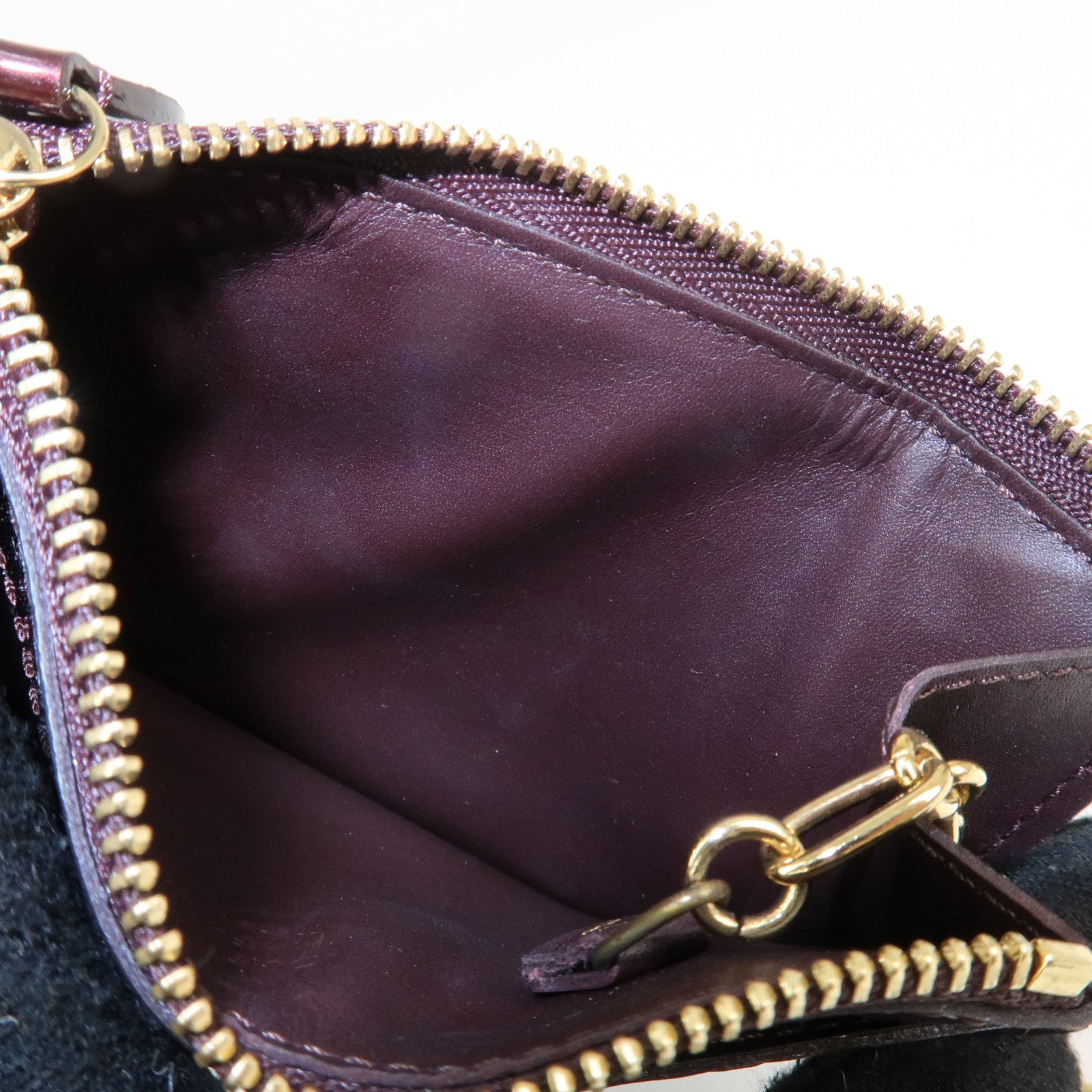 UsedLouis Vuitton Vernis Pochette Cles Coin Case Amarante M93557