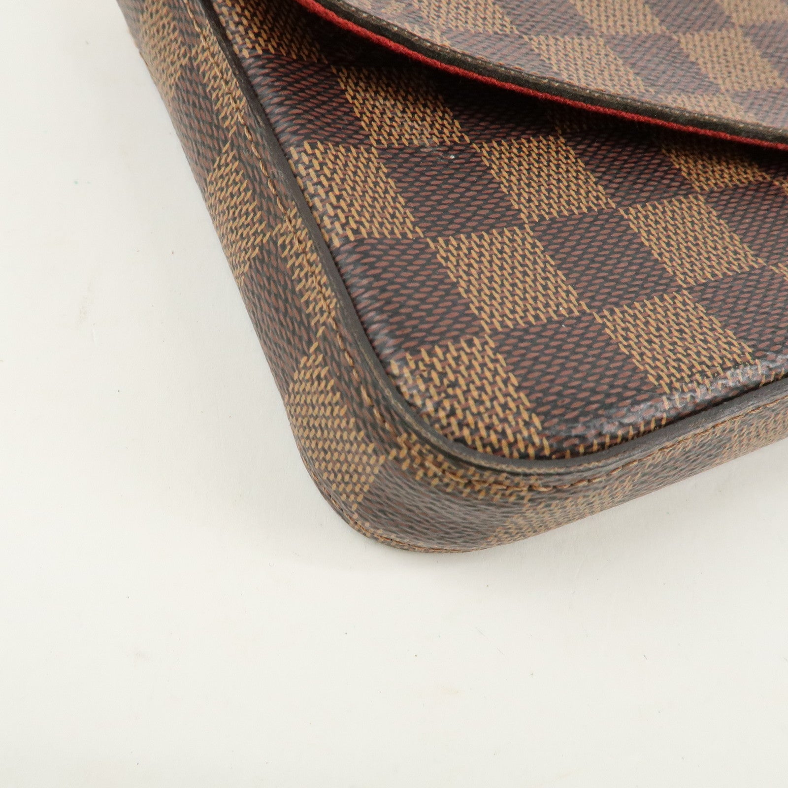 Louis Vuitton Damier Pochette Felicie Shoulder Bag Brown N40492 Used