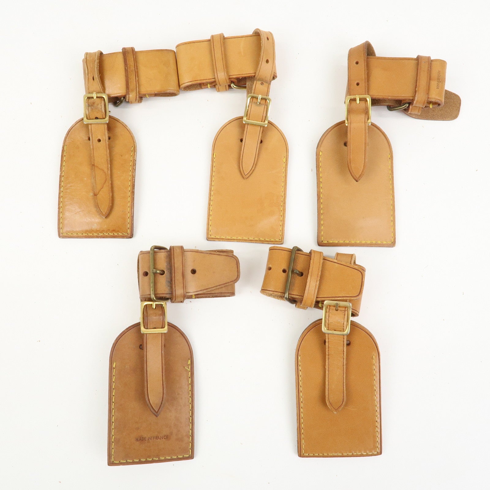 Louis Vuitton Set Of 20 Leather Name Tag & Poignet