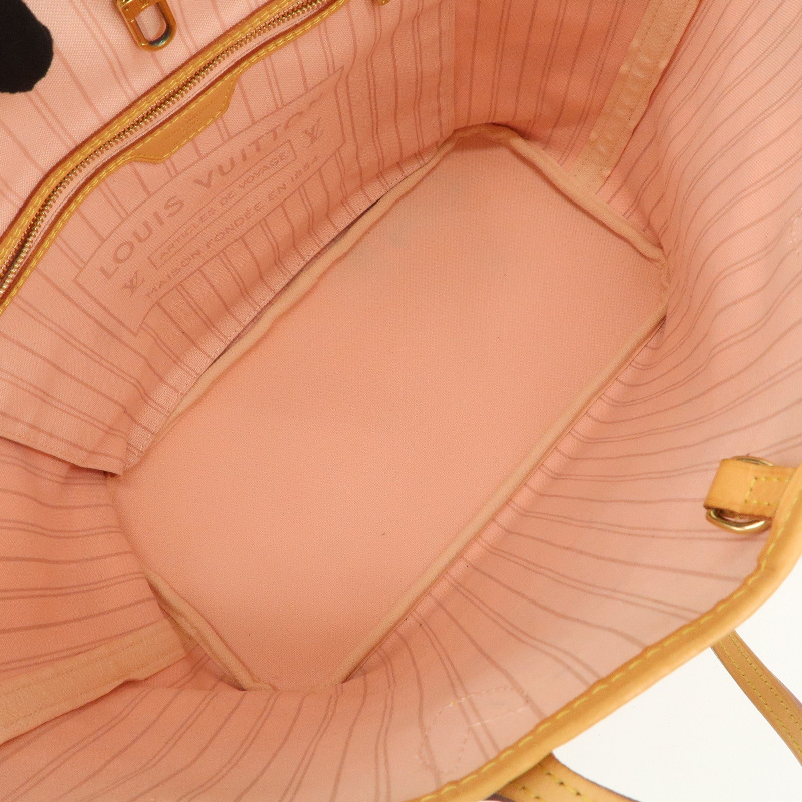 Louis Vuitton Damier Azur Tahiti Neverfull MM Bag & Pouch N41050