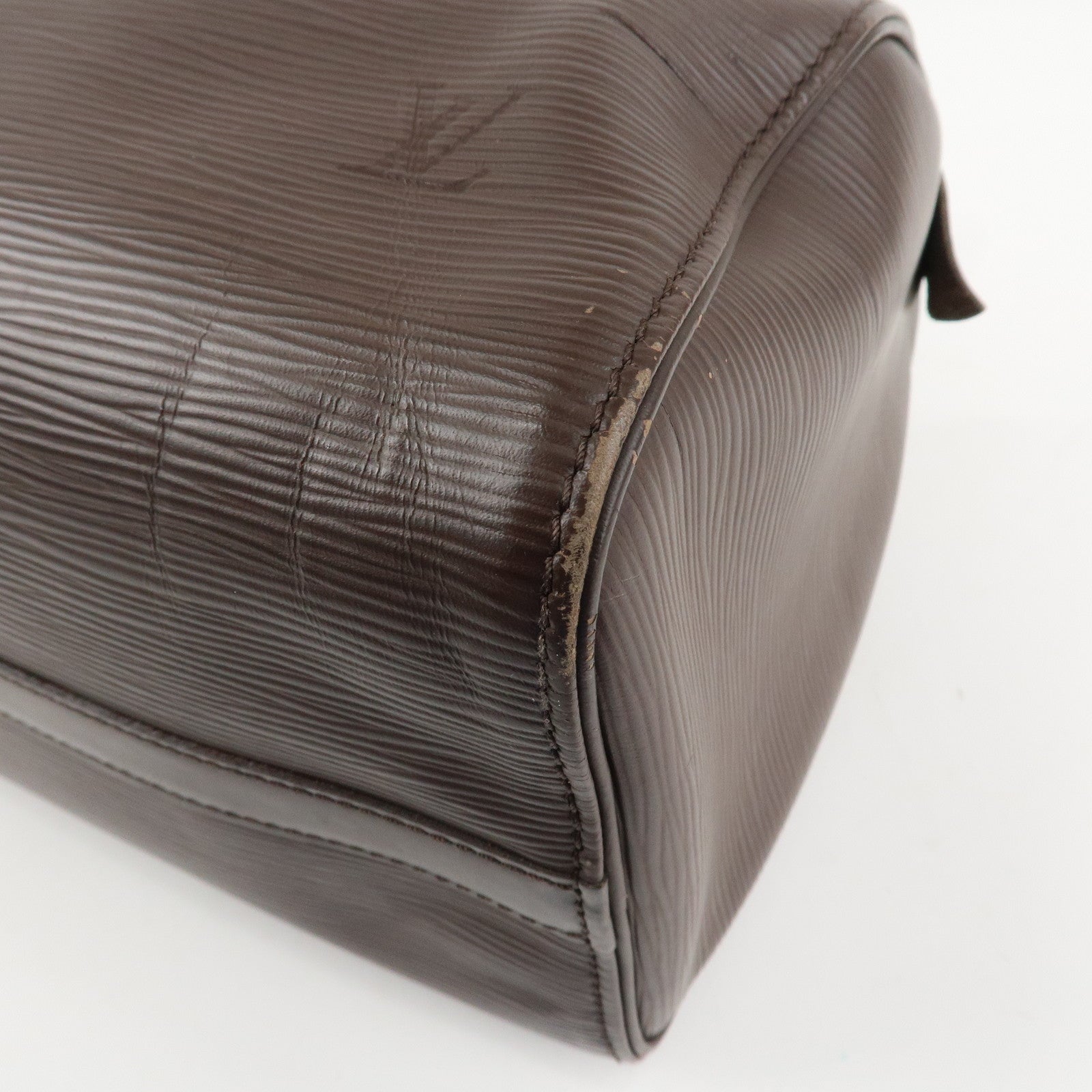 Louis Vuitton Epi Speedy 25 Hand Boston Bag Mocha M5903D Used