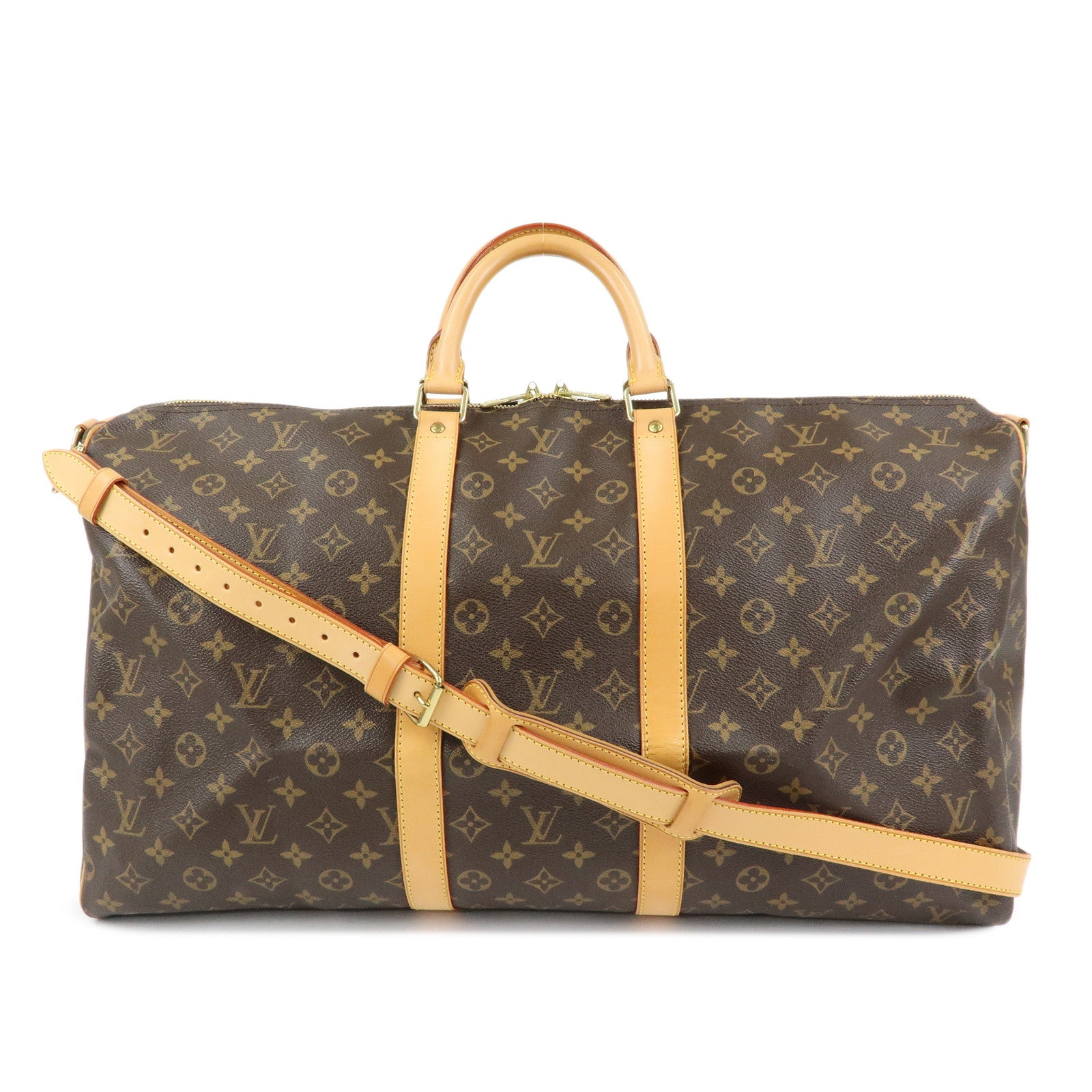 Louis Vuitton Monogram Keep All Bandouliere 55 Boston Bag M41414