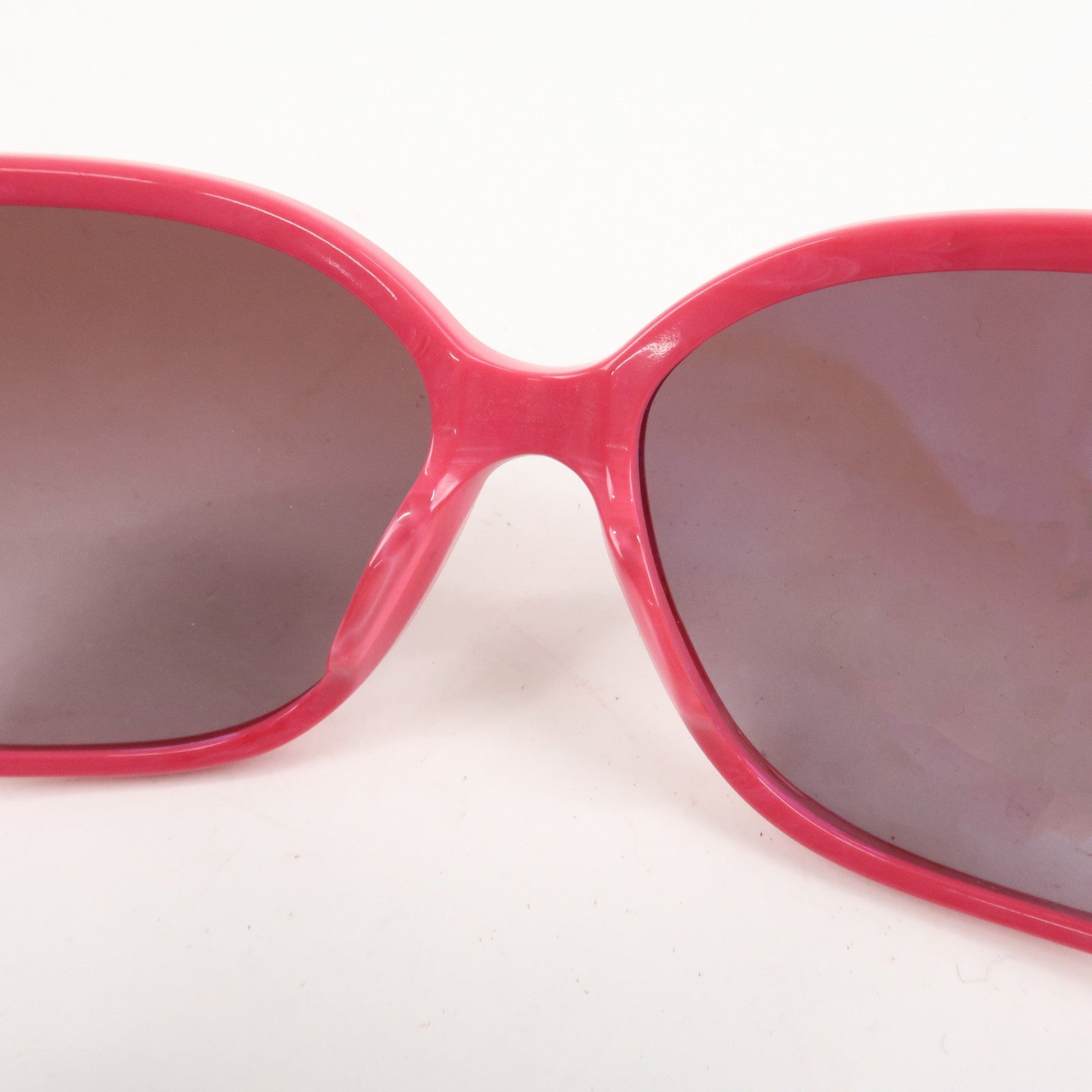 CHANEL Plastic Side COCO Mark Sunglasses Pink 1349/3P Used