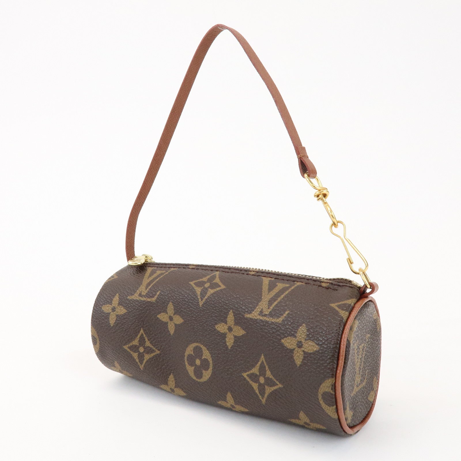 Louis Vuitton Monogram Mini Pouch for Papillon Bag Old Style Brown