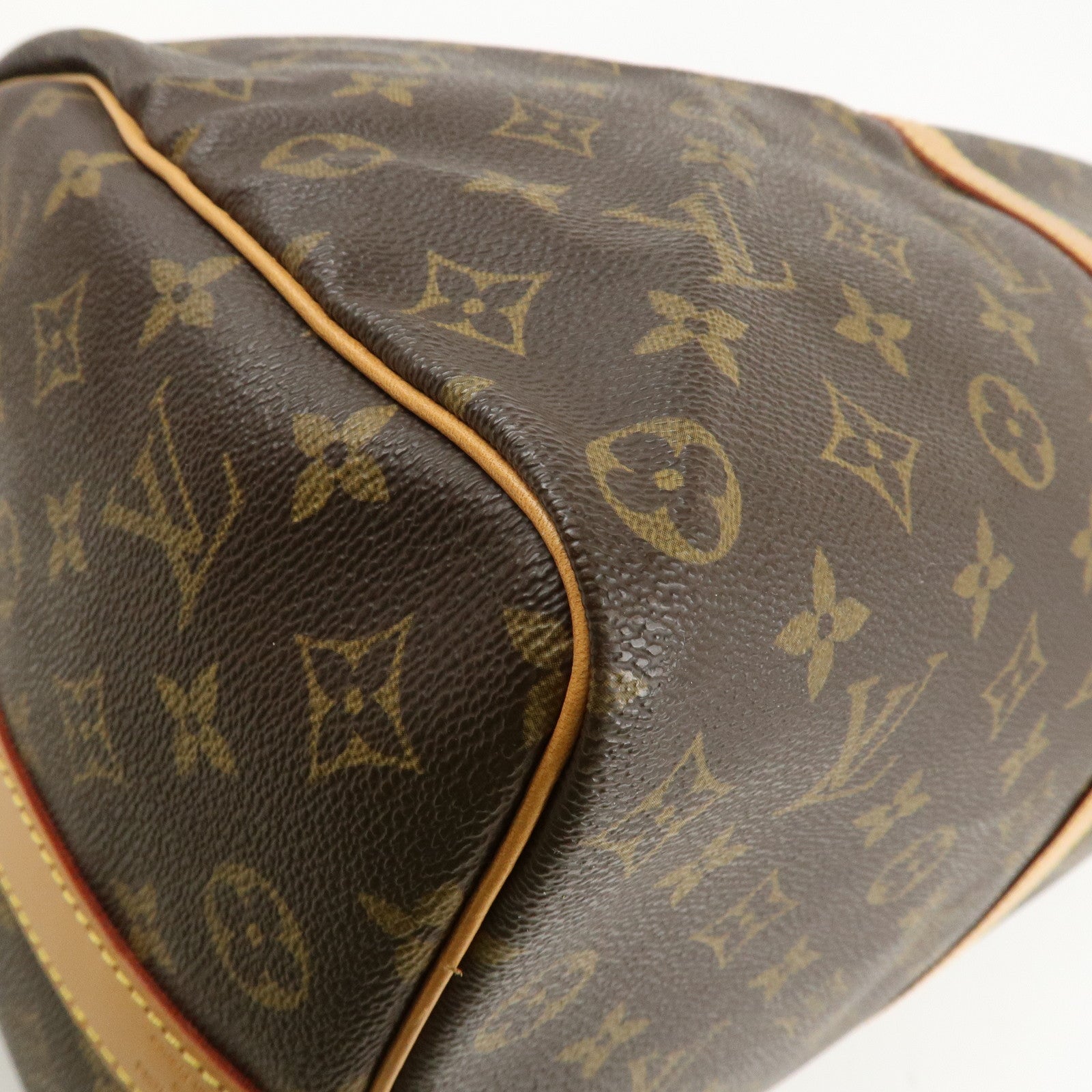 Louis Vuitton Monogram Keep All 50 Boston Bag Brown M41416 Used