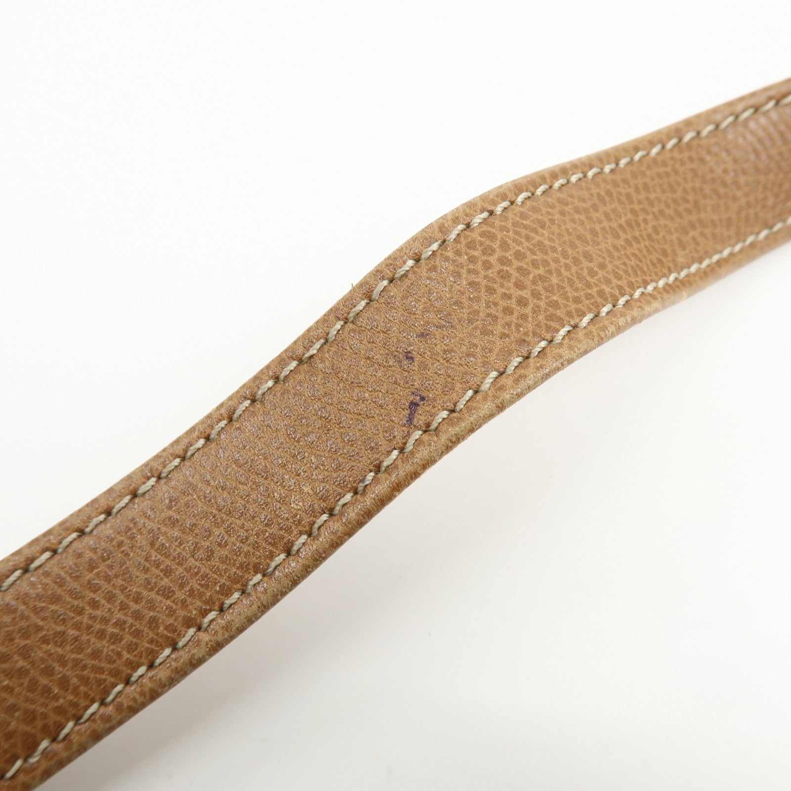 LOEWE Anagarm Leather Drawstring Shoulder Bag Brown