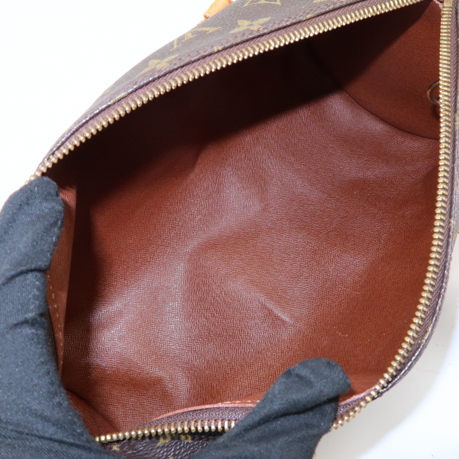 Louis Vuitton Monogram Papillon 30 Hand Bag Brown M51385