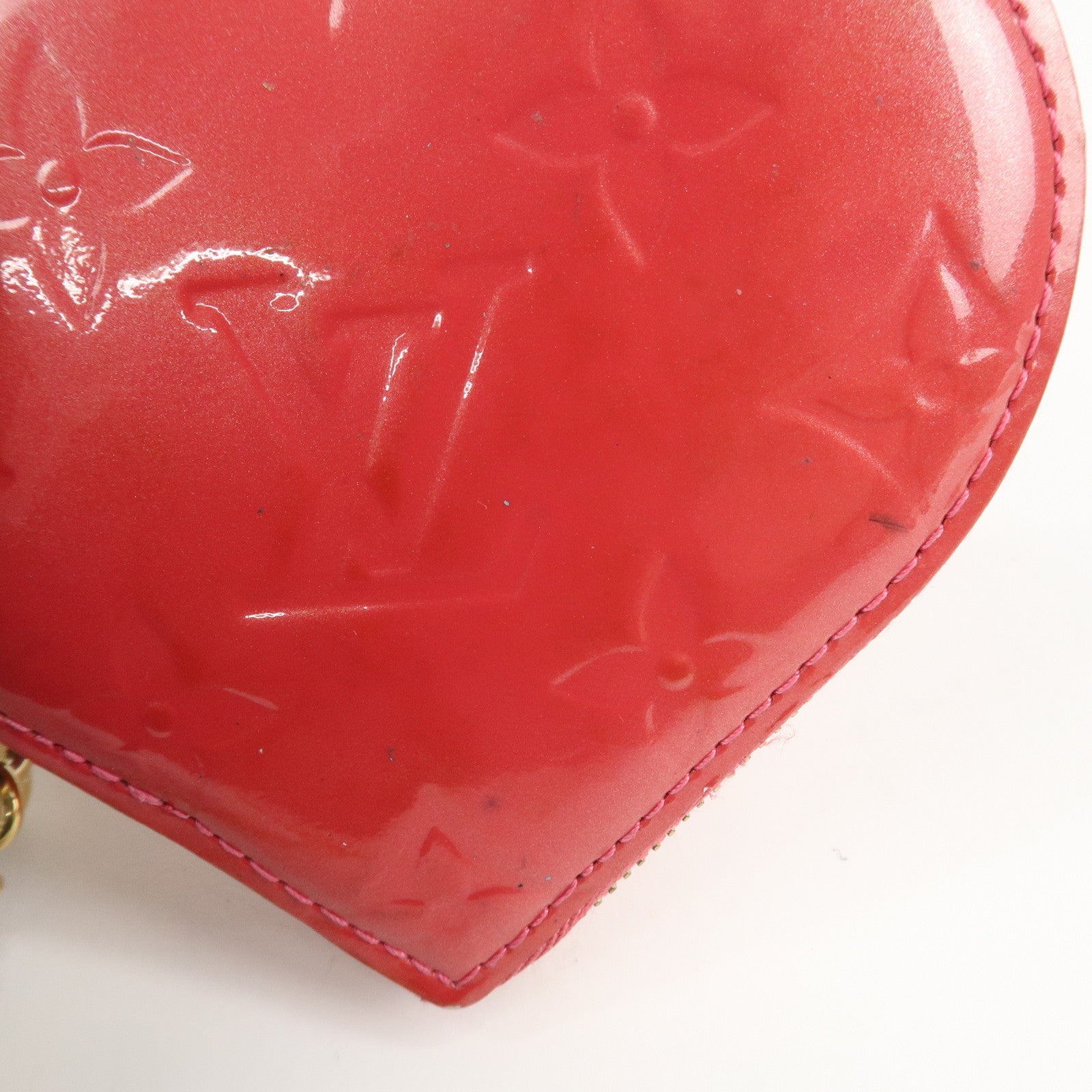 Louis Vuitton Monogram Vernis Porte Monnaie Coeur Coin Case M93562