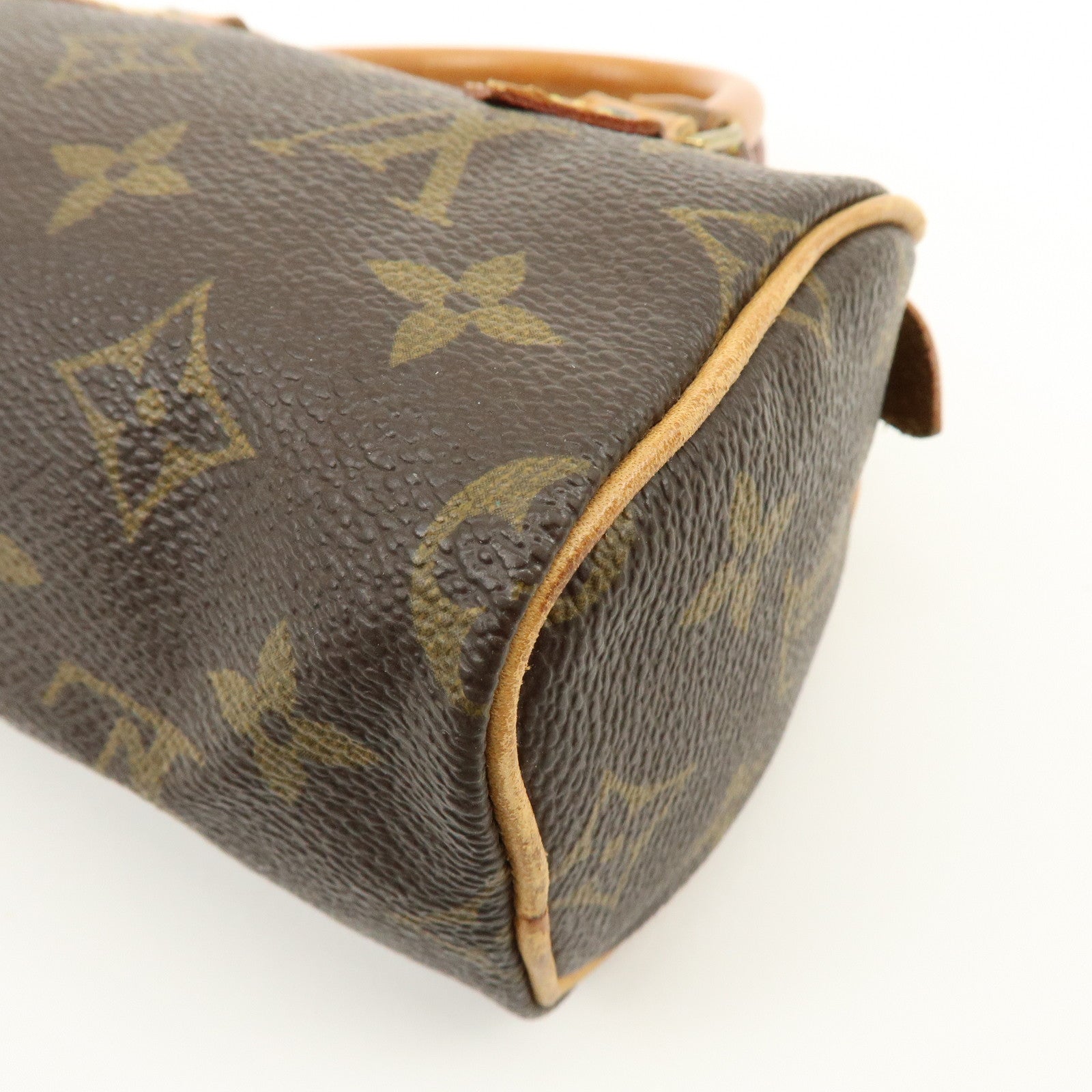 Louis Vuitton Monogram Mini Speedy Hand Bag Brown M41534