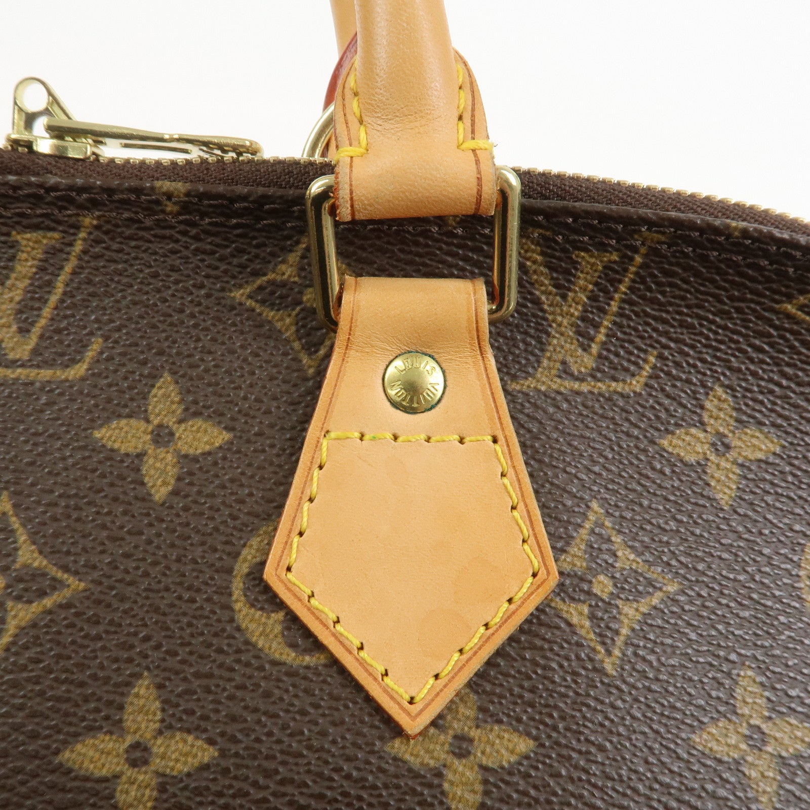 Louis Vuitton Monogram Alma Hand Bag Brown M51130