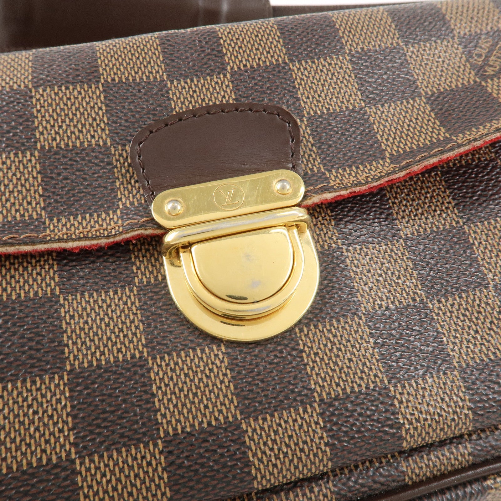 Louis Vuitton Damier Leather Canvas Ravello GM Shoulder Bag N60006 Used