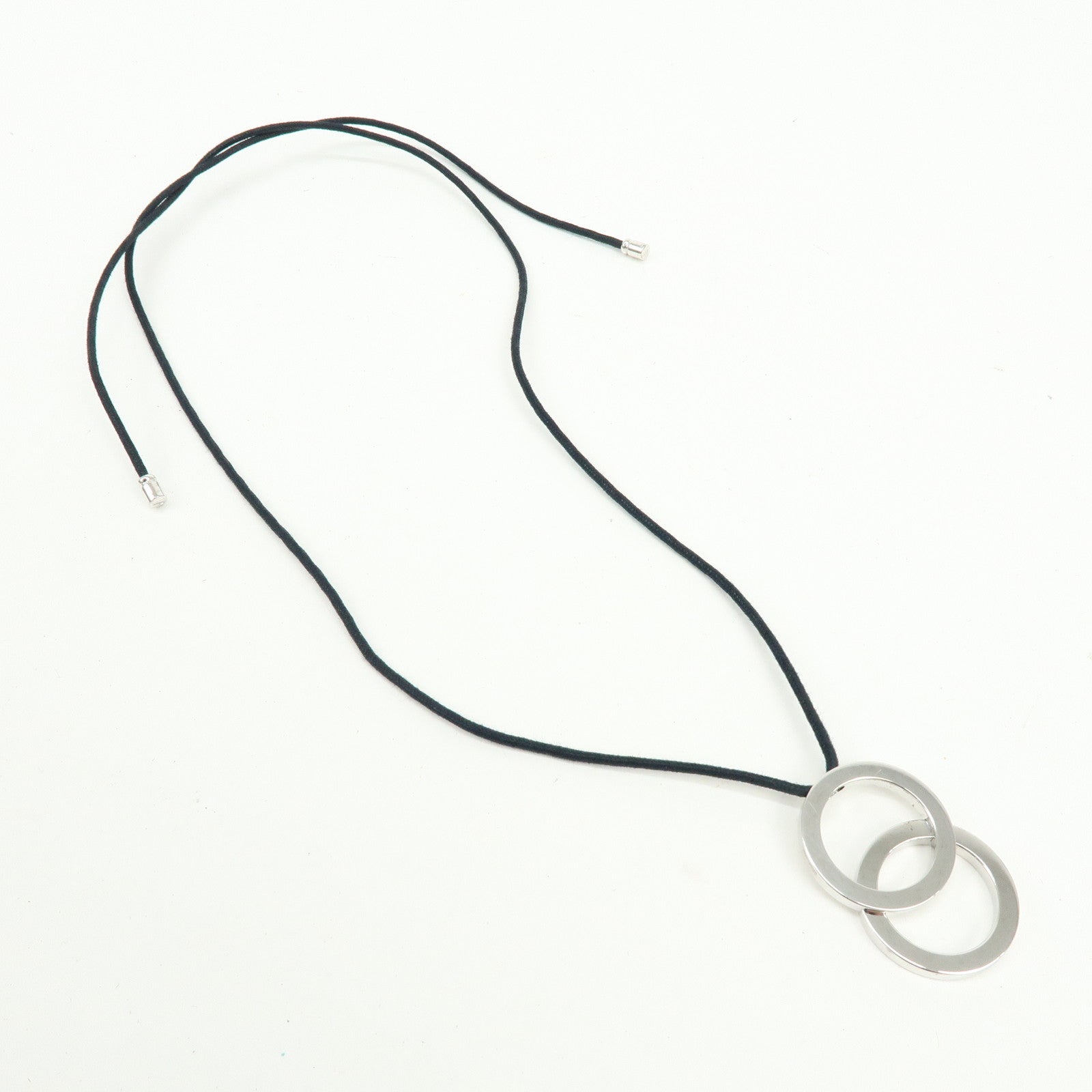 BVLGARI B-zero1 Double Ring Code Necklace SV925 Silver