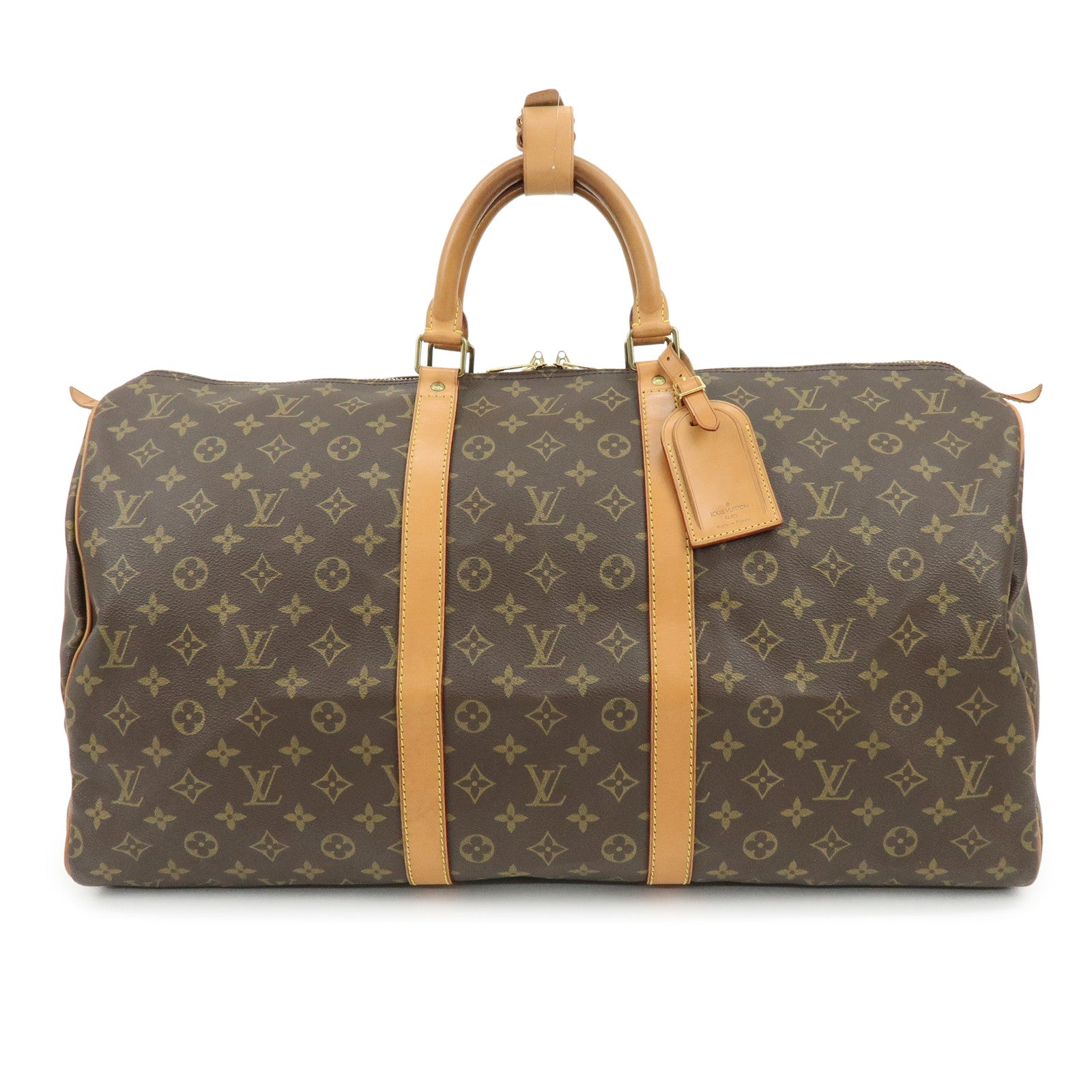 Louis Vuitton Monogram Keep All 55 Boston Bag Brown M41424