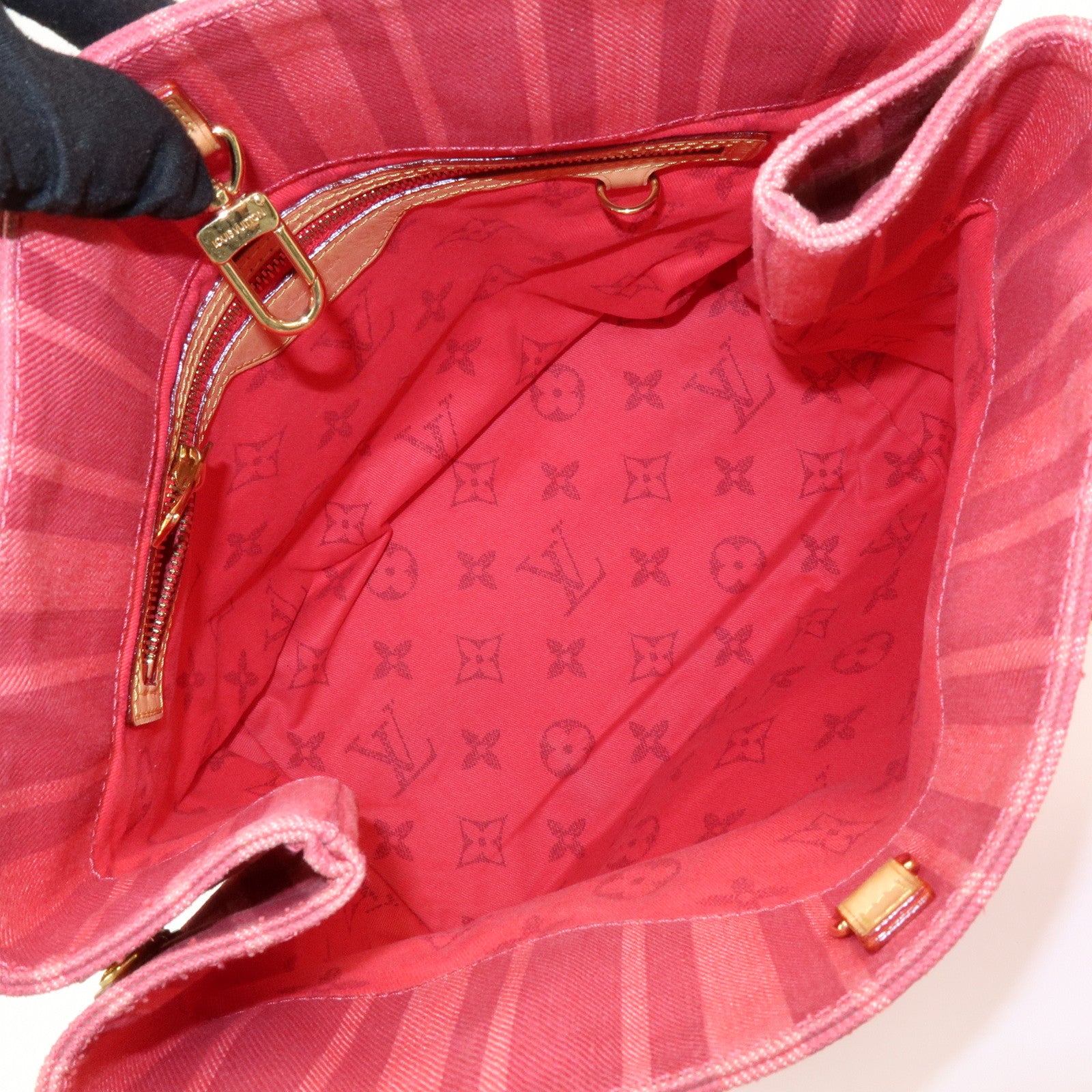 Louis Vuitton Plan Soleil Cabas PM Tote Bag Rouge Grenadine M94146