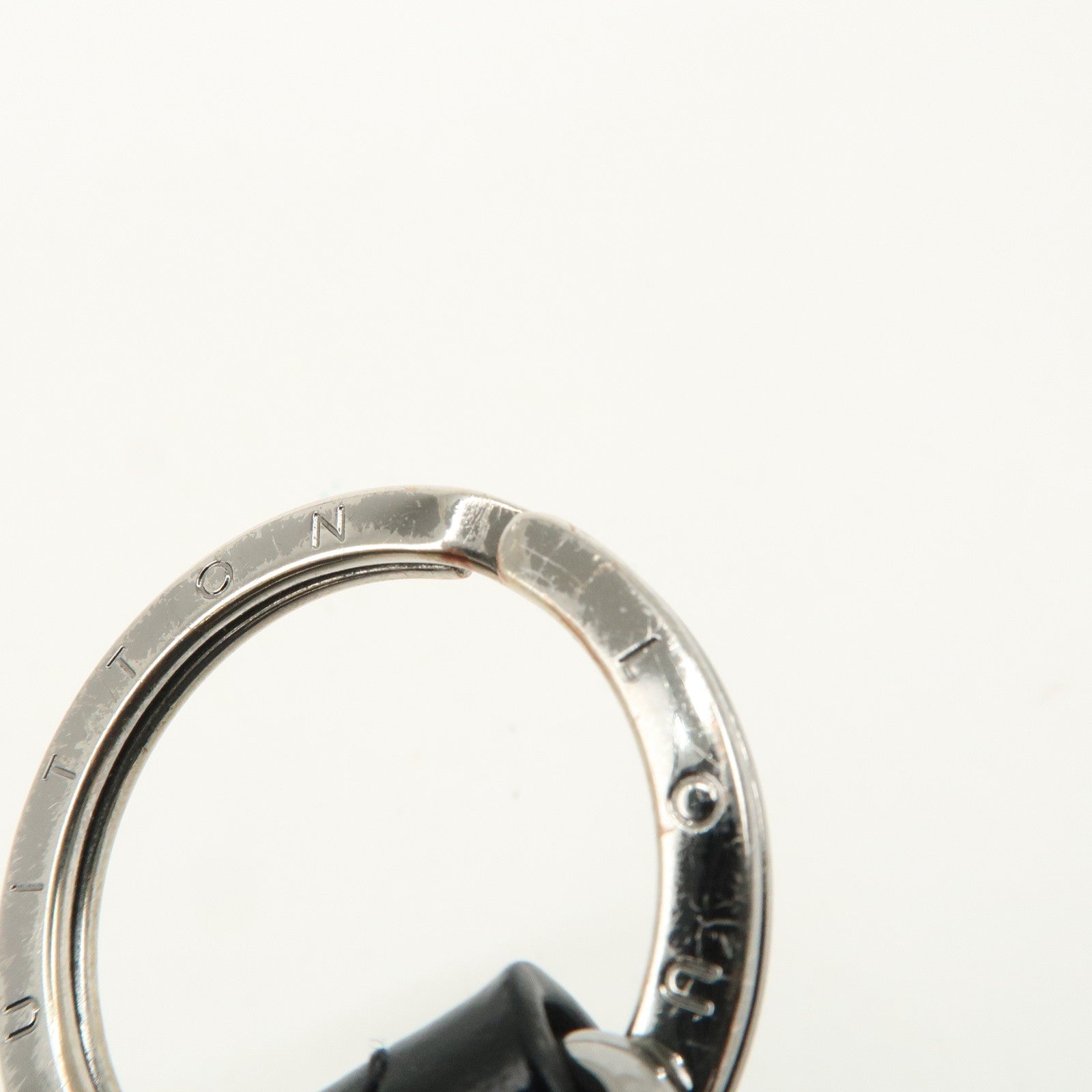 Louis Vuitton Eclips Monogram Porte Cles Key Charm Black M63620