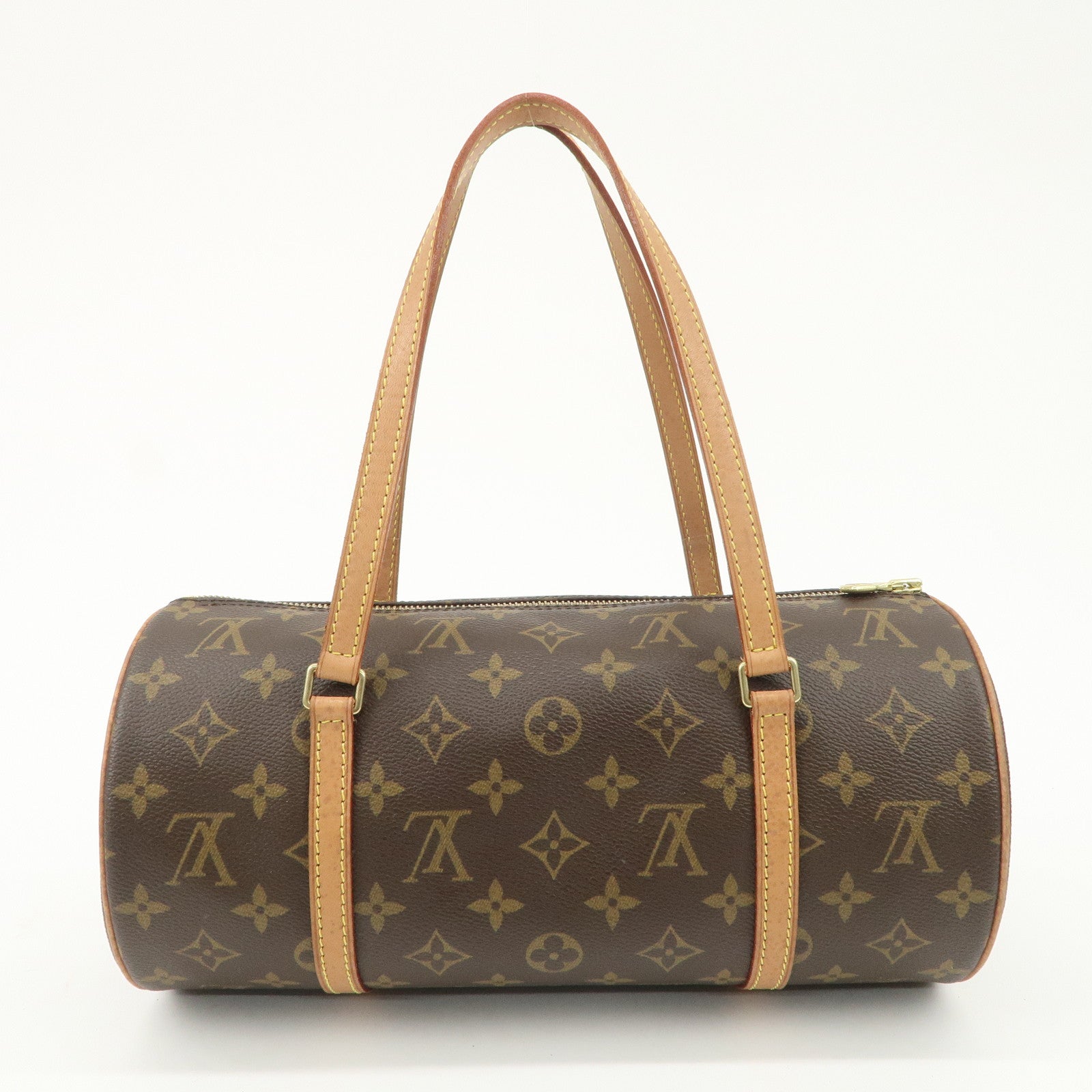 Louis Vuitton Monogram Papillon 30 Hand Bag New Style Brown M51385