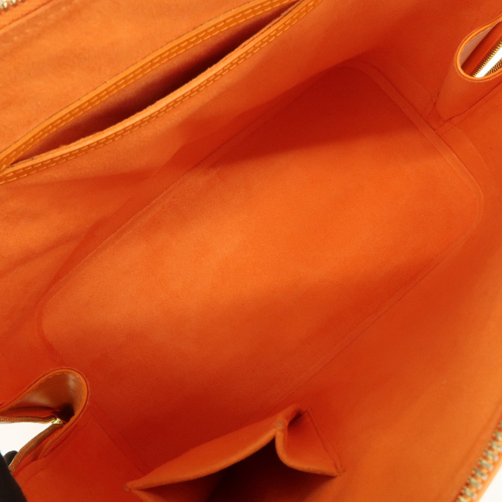Louis Vuitton Epi Leather Alma PM Hand Bag Mandarin Orange M5124H