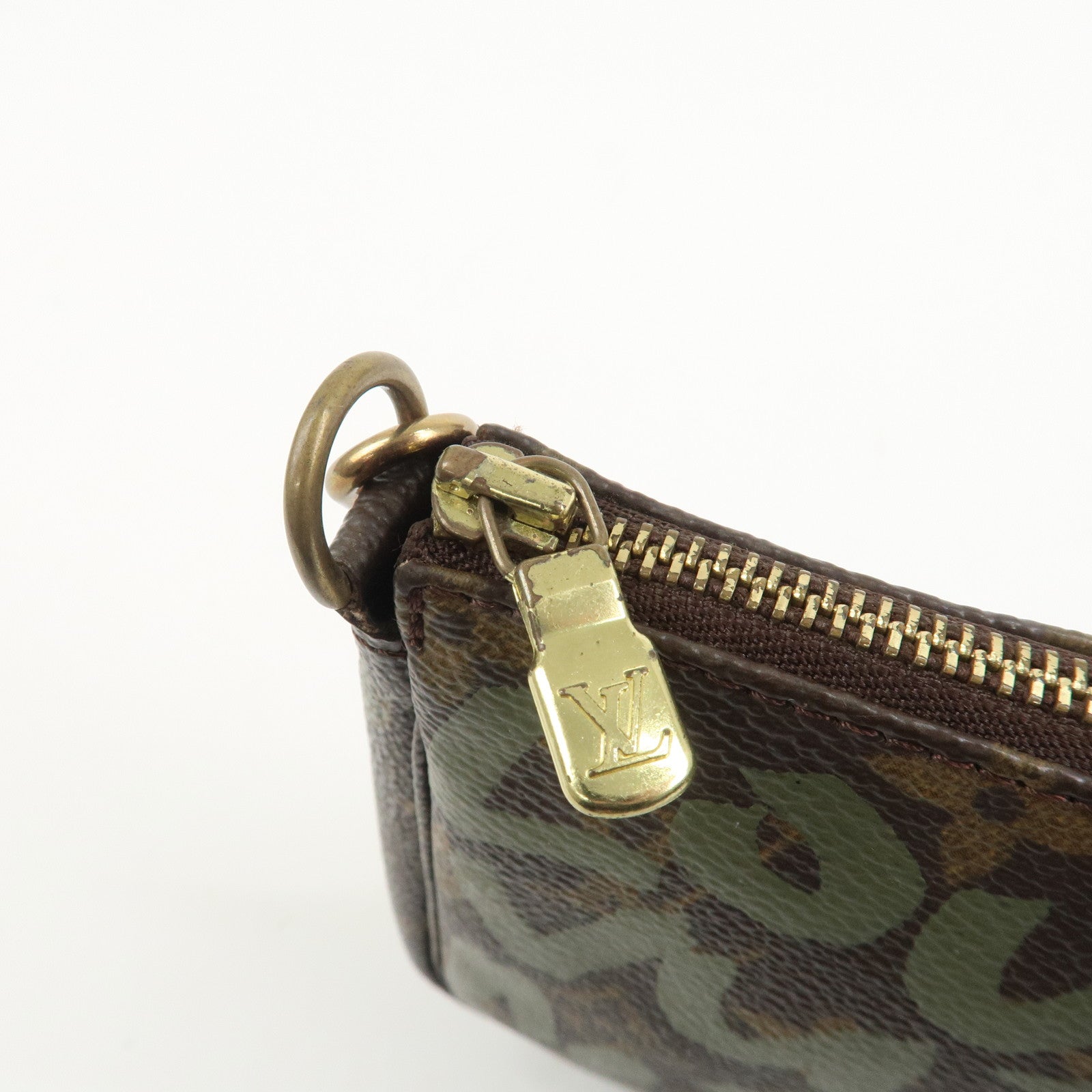 Louis Vuitton Monogram Graffiti Pochette Accessoires Khaki M92191