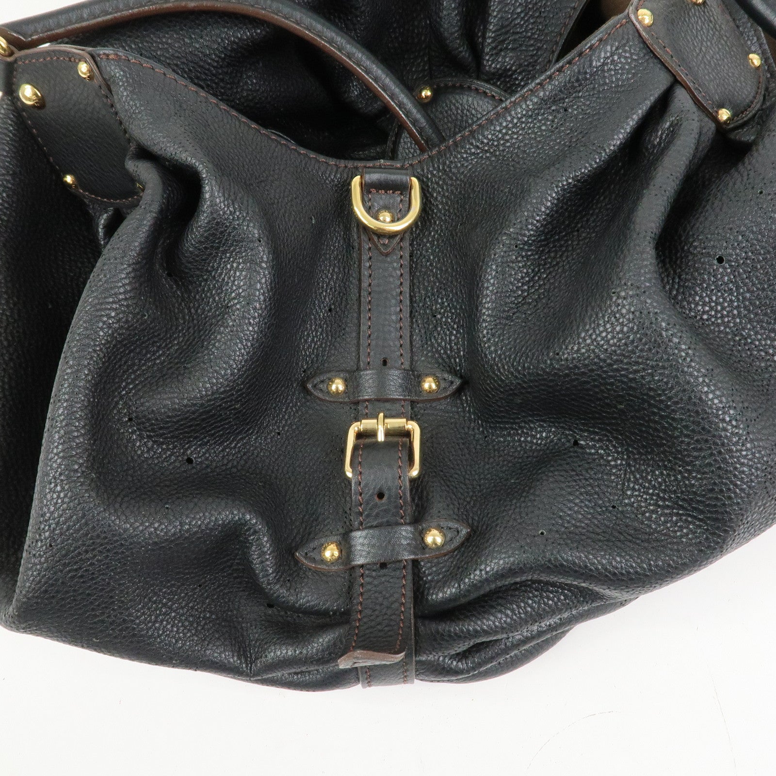 Louis Vuitton Monogram Mahina XL Leather Hand Bag Noir M95547