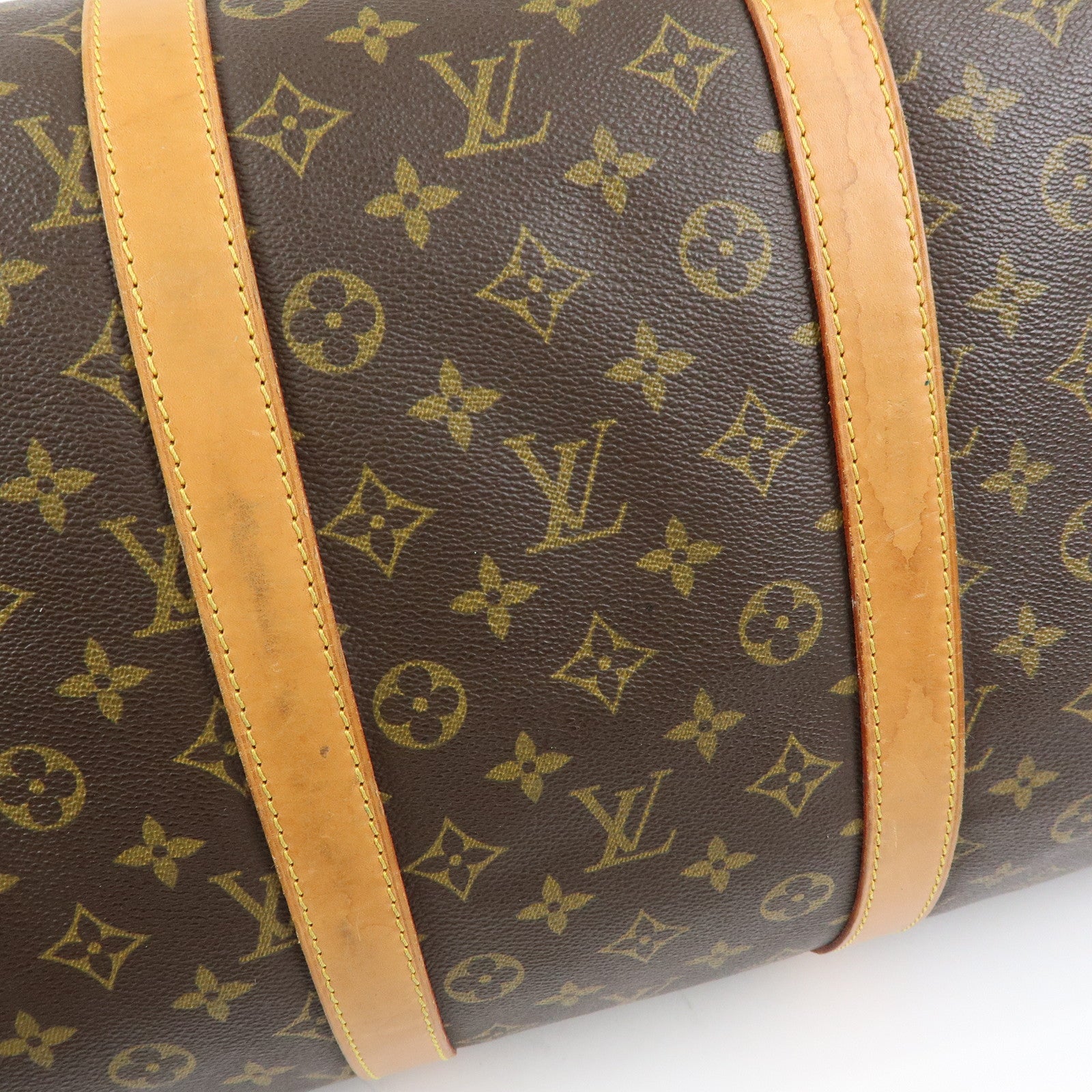Louis Vuitton Monogram Keep All Bandouliere 55 Boston Bag M41414