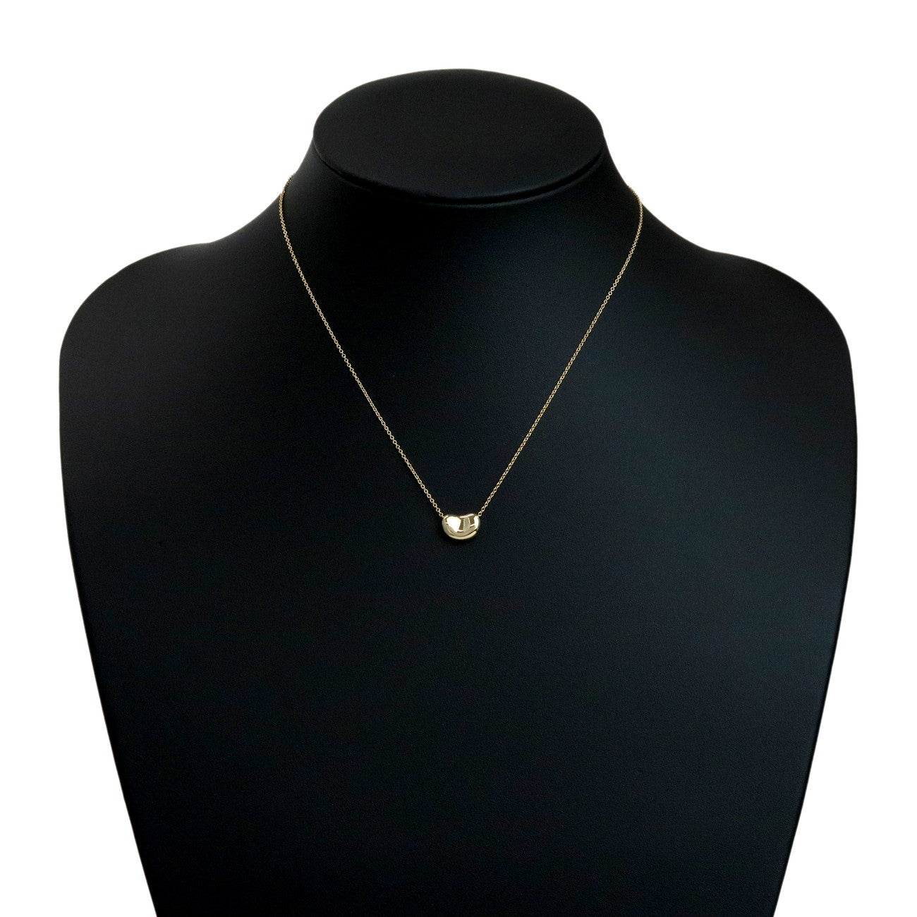 Tiffany & Co Bean Necklace Small K18YG 750YG Yellow Gold