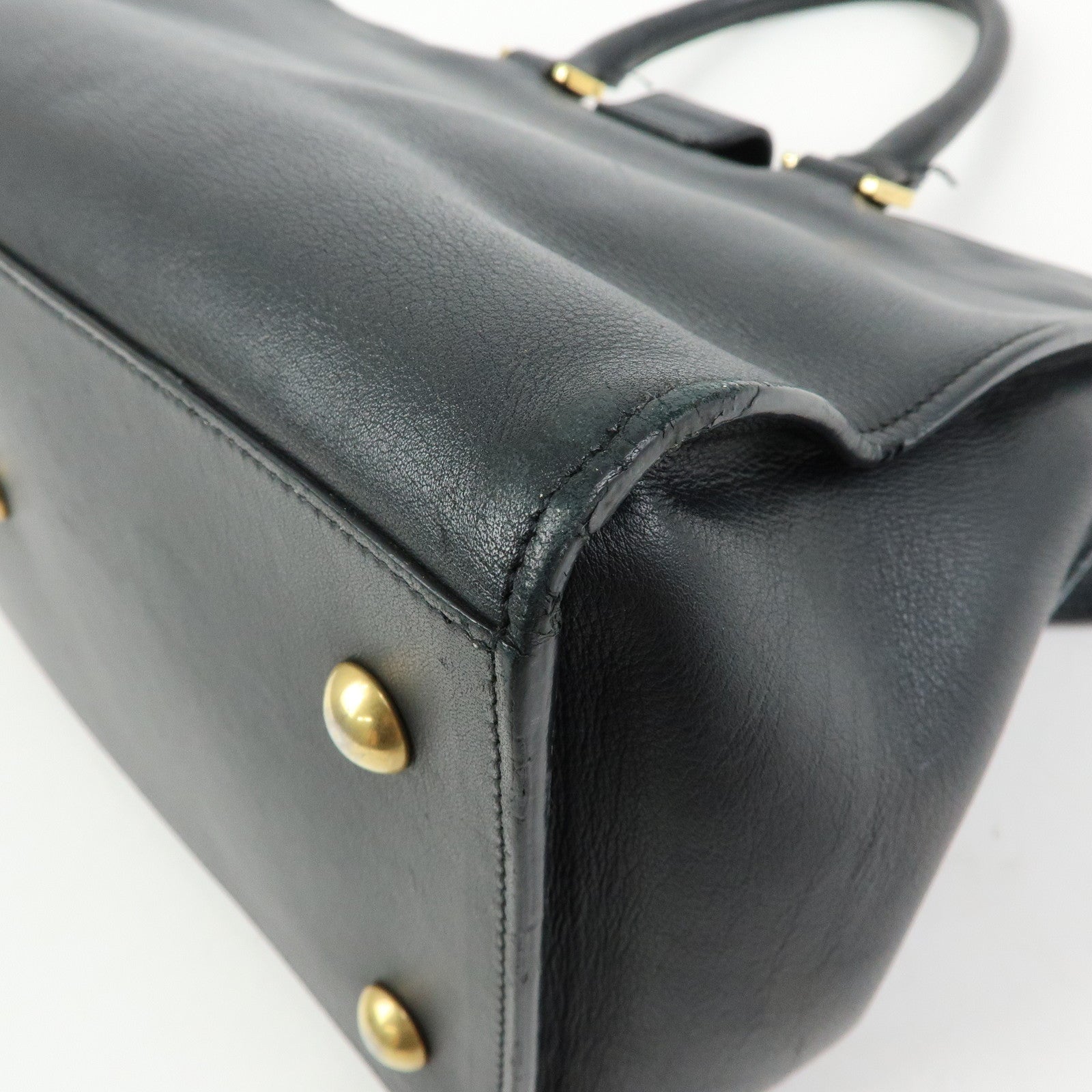 SAINT LAURENT PARIS Petit Cabas Y Line Leather 2WayBag Black 311210