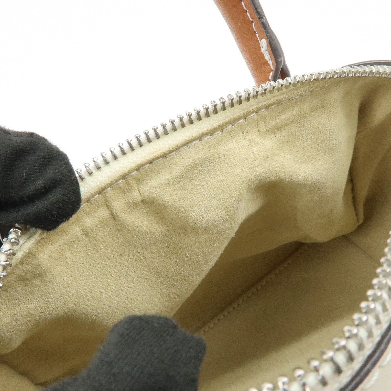 TORY BURCH T Monogram Canvas Leather 2Way Hand Shoulder Bag Blue