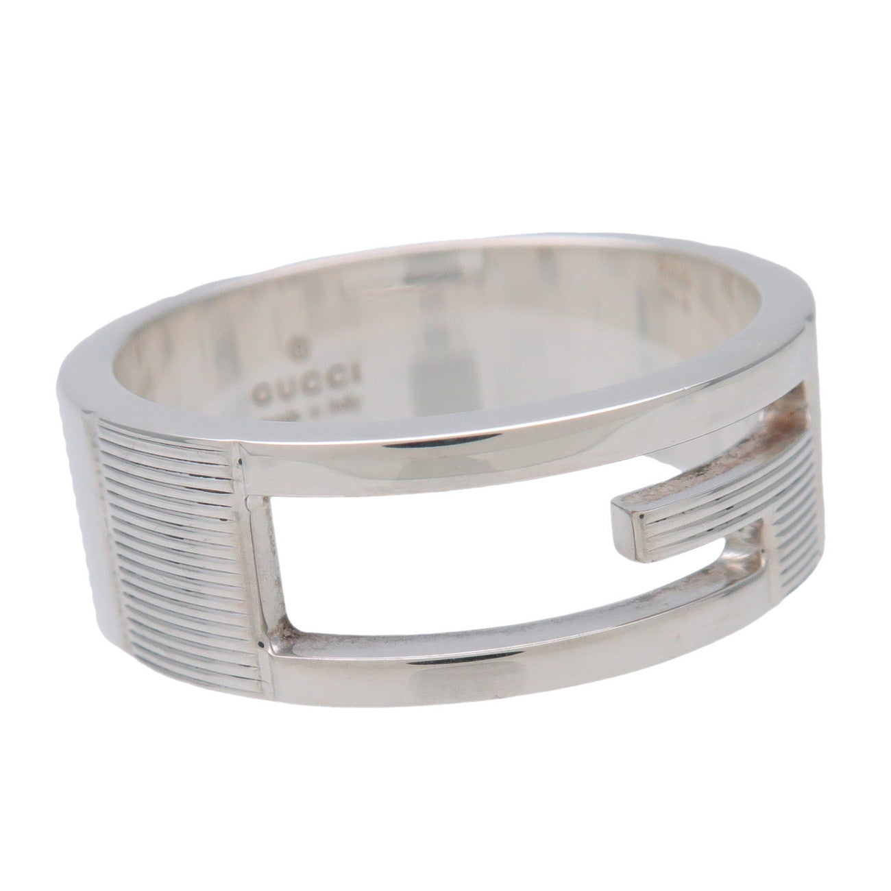 GUCCI Branded G Ring SV925 Silver #23 US10 EU62 HK22