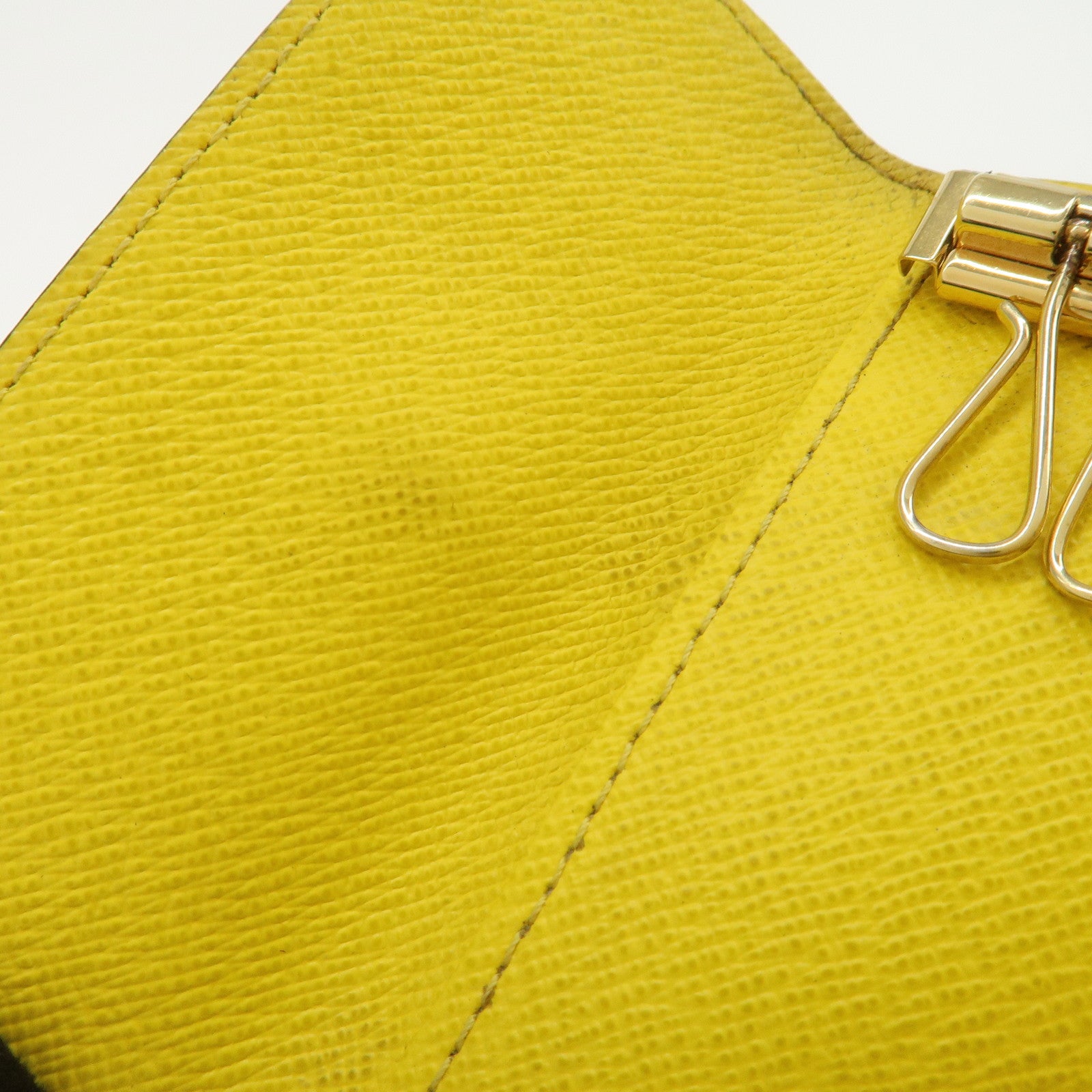 Louis Vuitton Monogram Multicles 4 Key Rings Key Case Jaune M81938