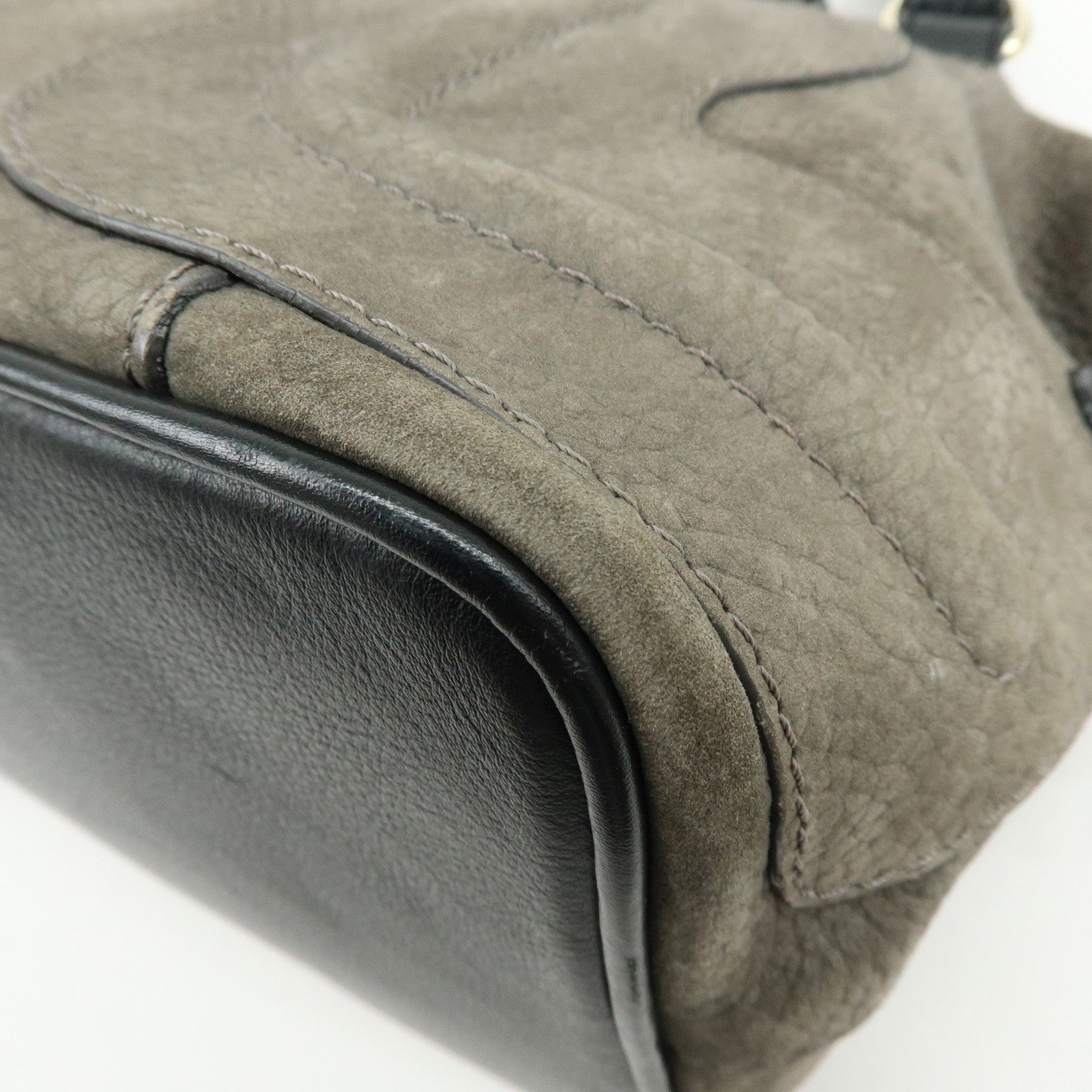 Chloe See By Chloe Suede Leather 2Way Shoulder Bag Hand Bag Gray