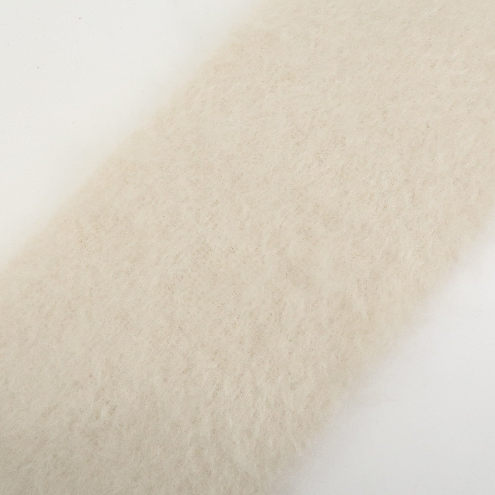 LOEWE Anagram Mohair Wool Nylon White Scarf Stole