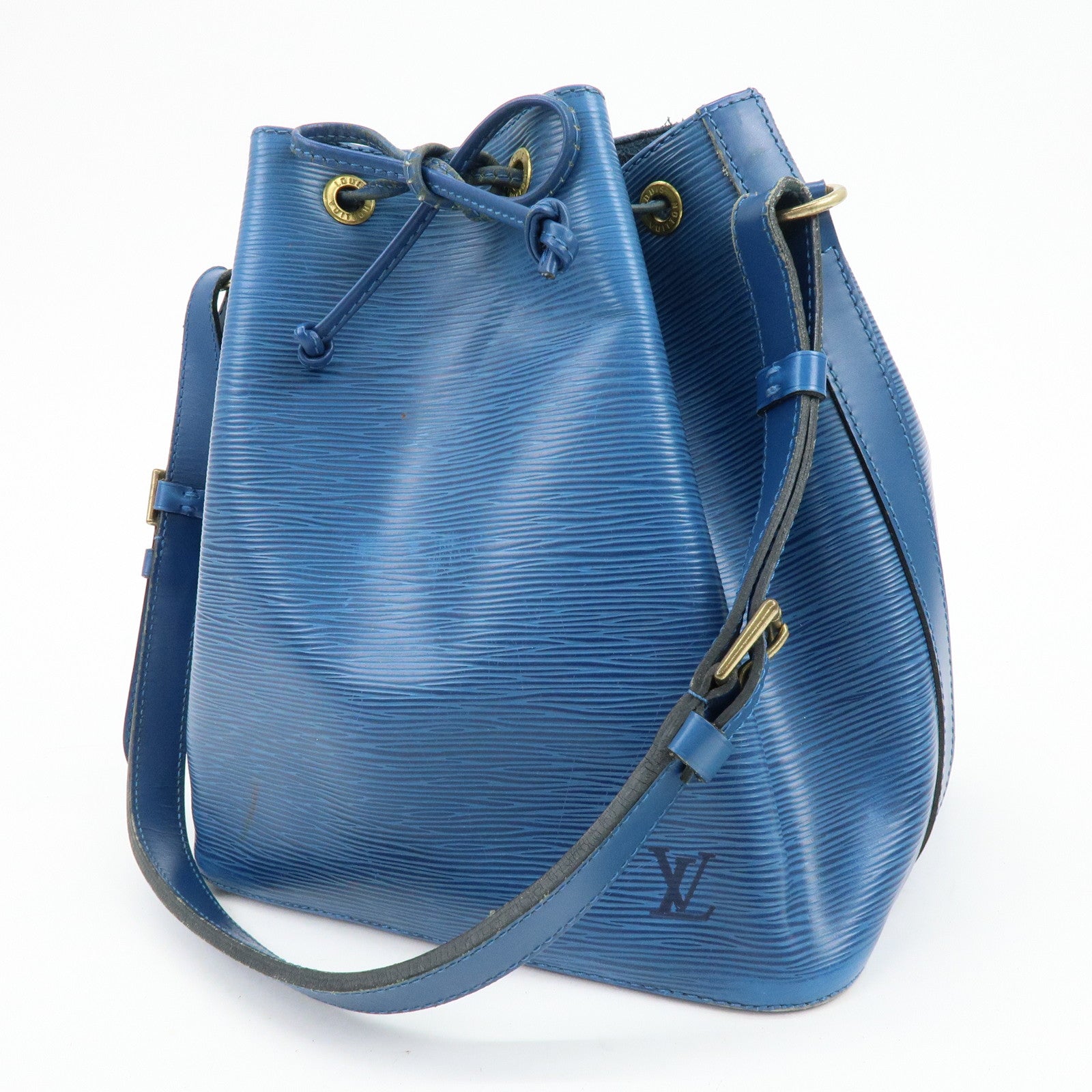 Louis Vuitton Epi Petit Noe Shoulder Hand Bag Toledo Blue M44105