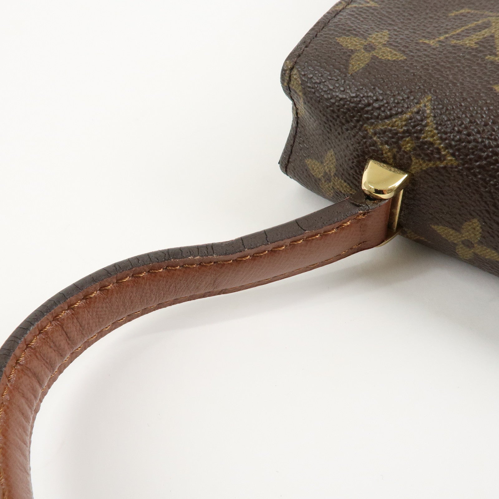 Louis Vuitton Monogram Canvas Malesherbes Hand Bag Brown M51379 Used