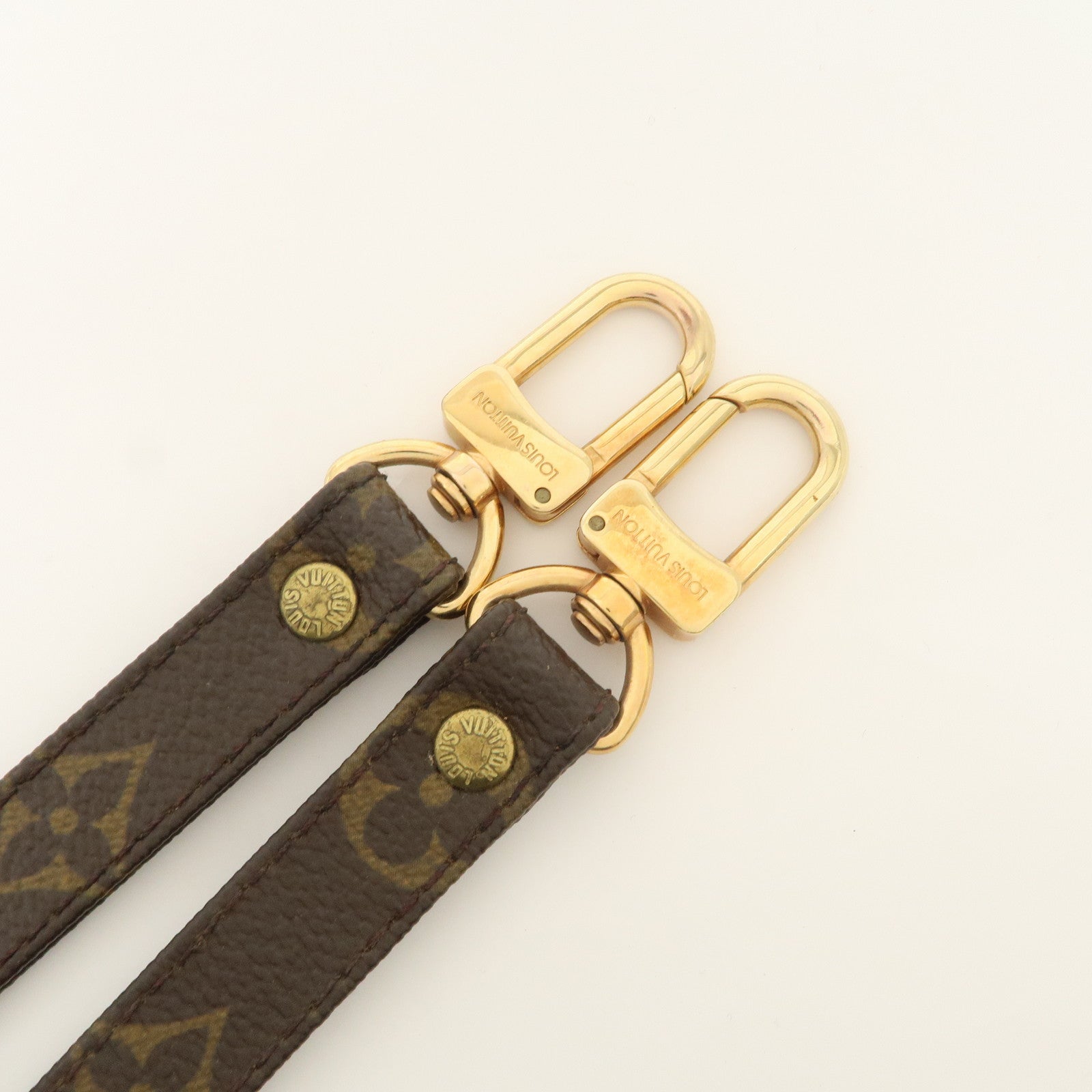 Louis Vuitton Monogram Canvas Shoulder Strap120cm Brown J75010 Used